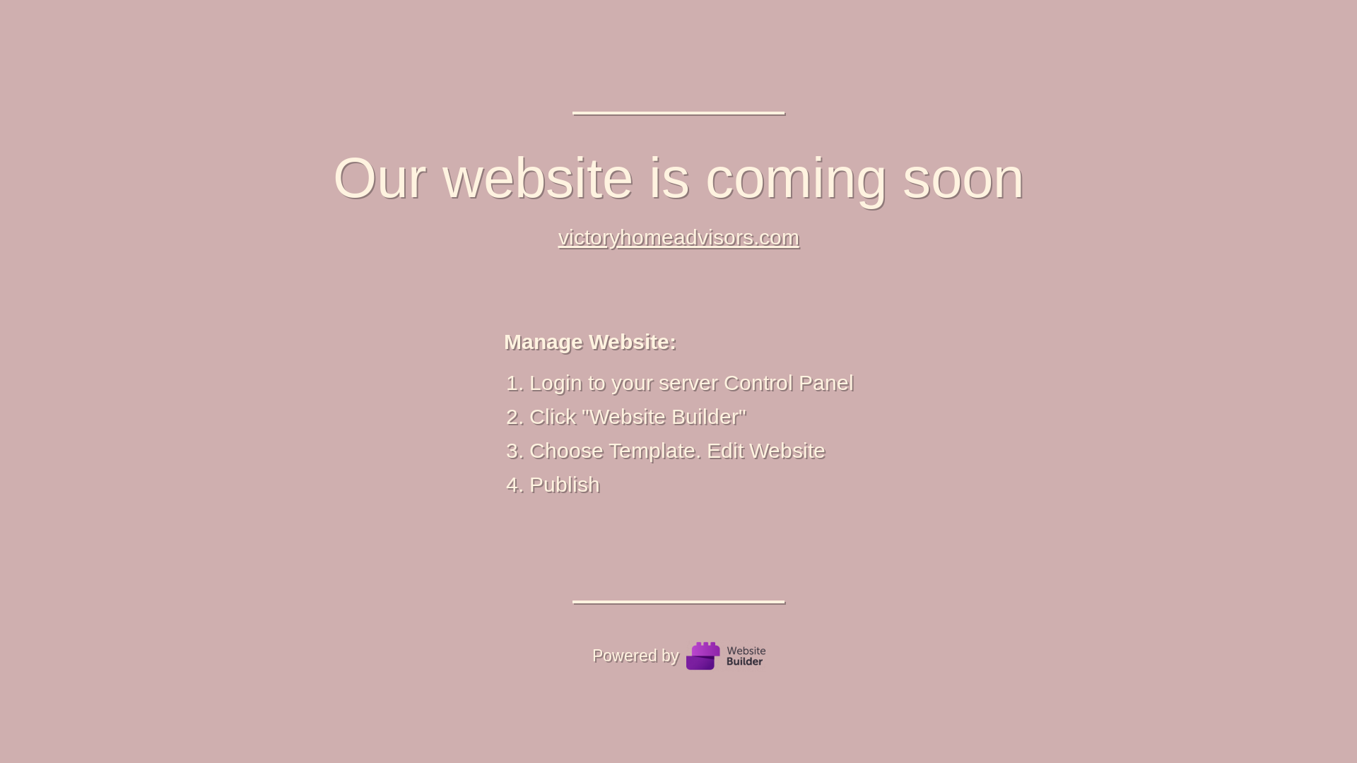 website screenshot of https://victoryhomeadvisors.com/
