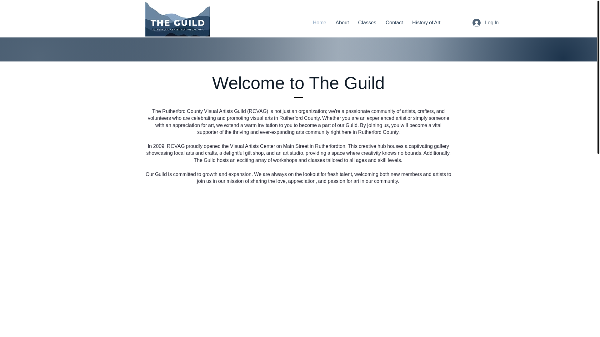 website screenshot of https://rcartguild.org/