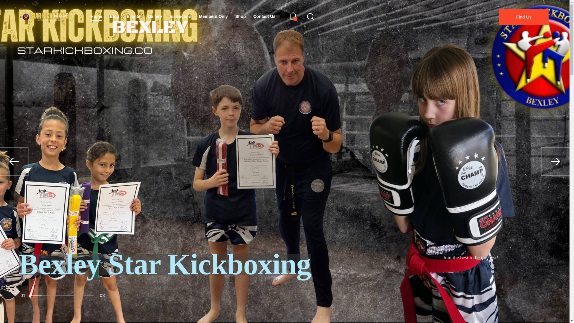 website screenshot of https://starkickboxingbexley.com/
