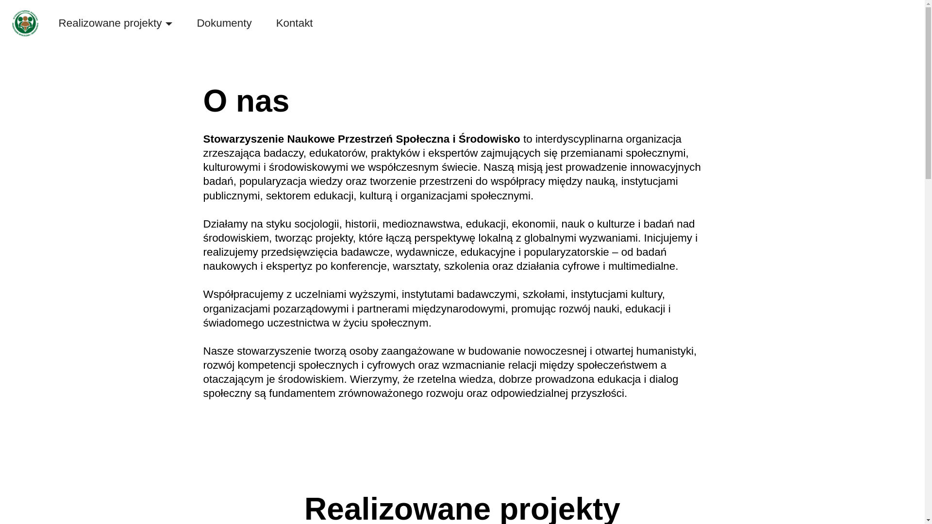 website screenshot of https://przestrzenspoleczna.rzeszow.pl/