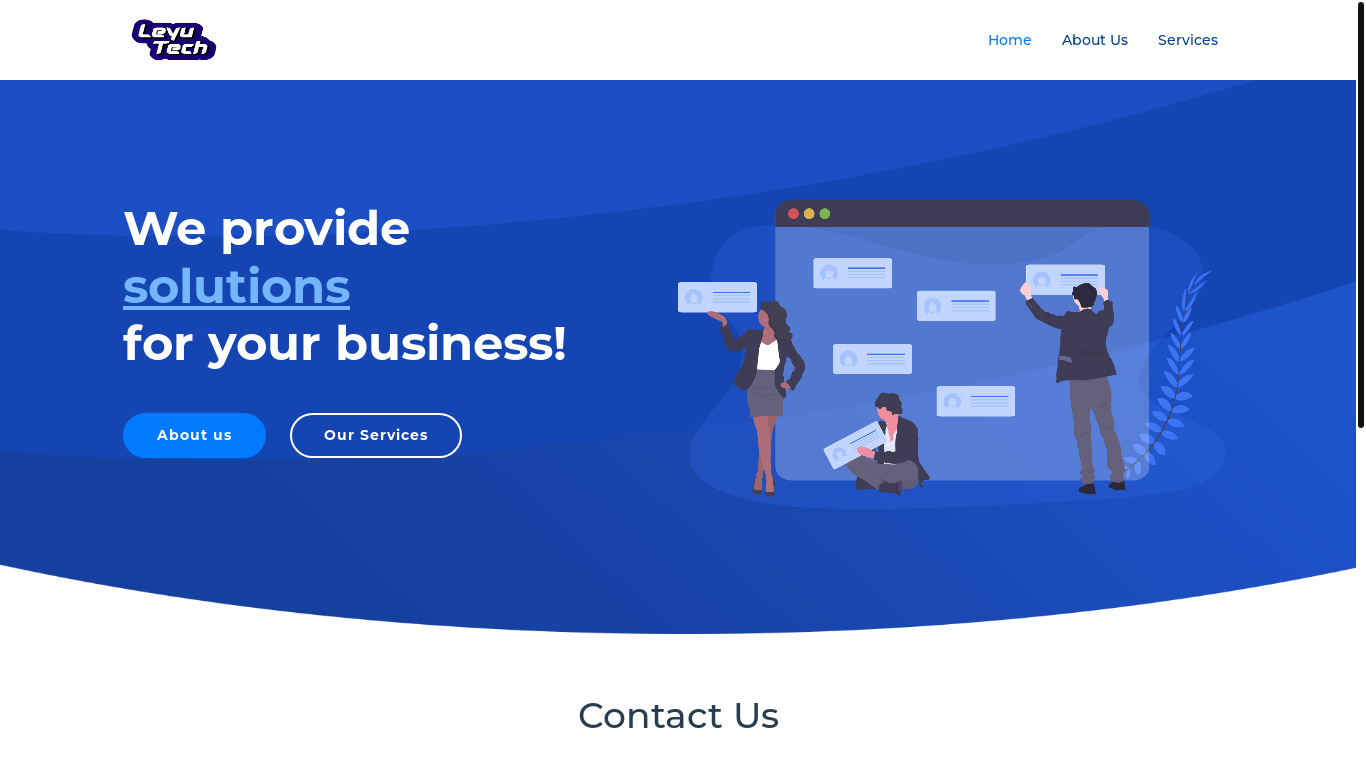 website screenshot of https://leyutechglobal-com.pages.dev/