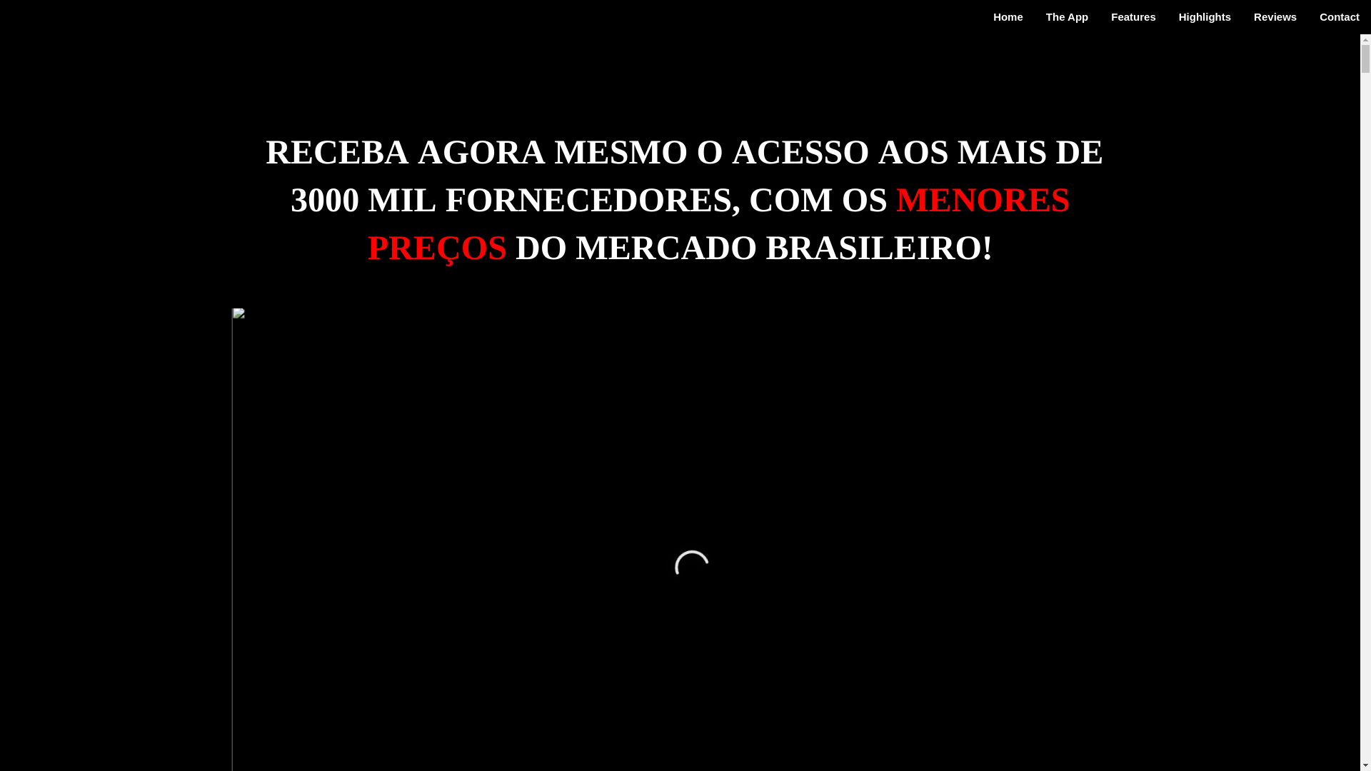 website screenshot of https://centraldosfornecedores.shop/