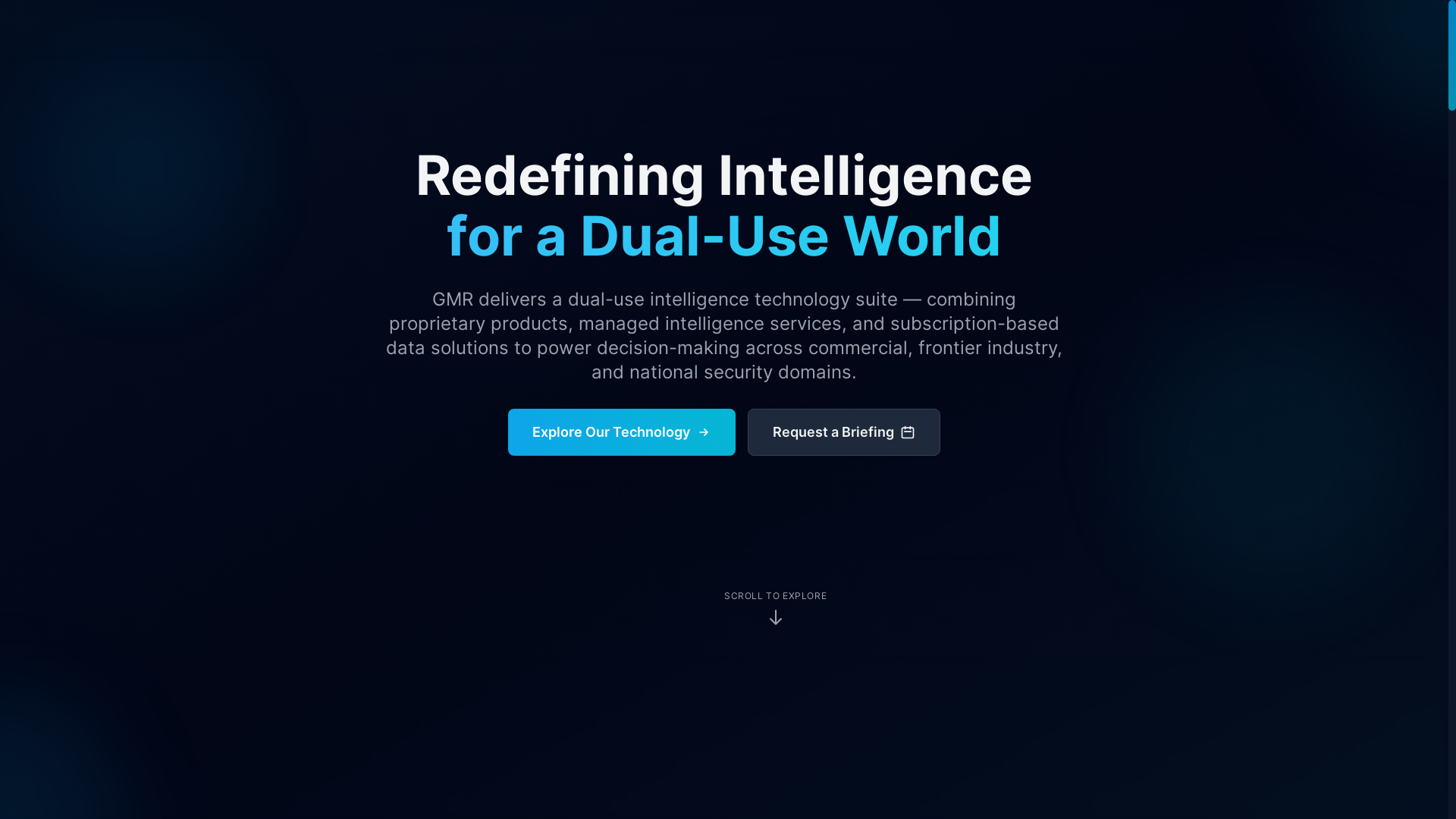 website screenshot of https://gmr-intelligence.pages.dev/