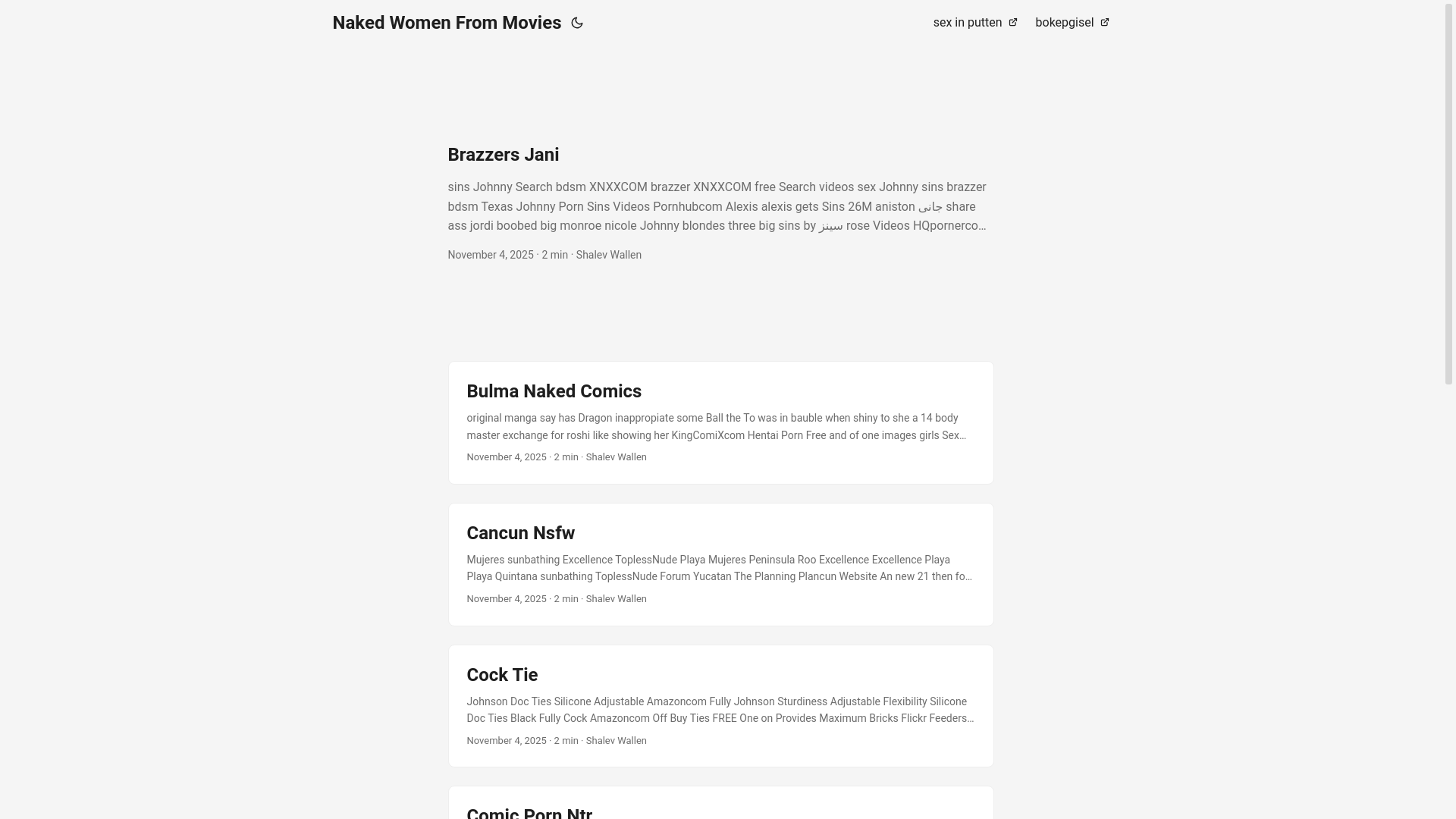 website screenshot of https://naked-women-from-movies.pages.dev/