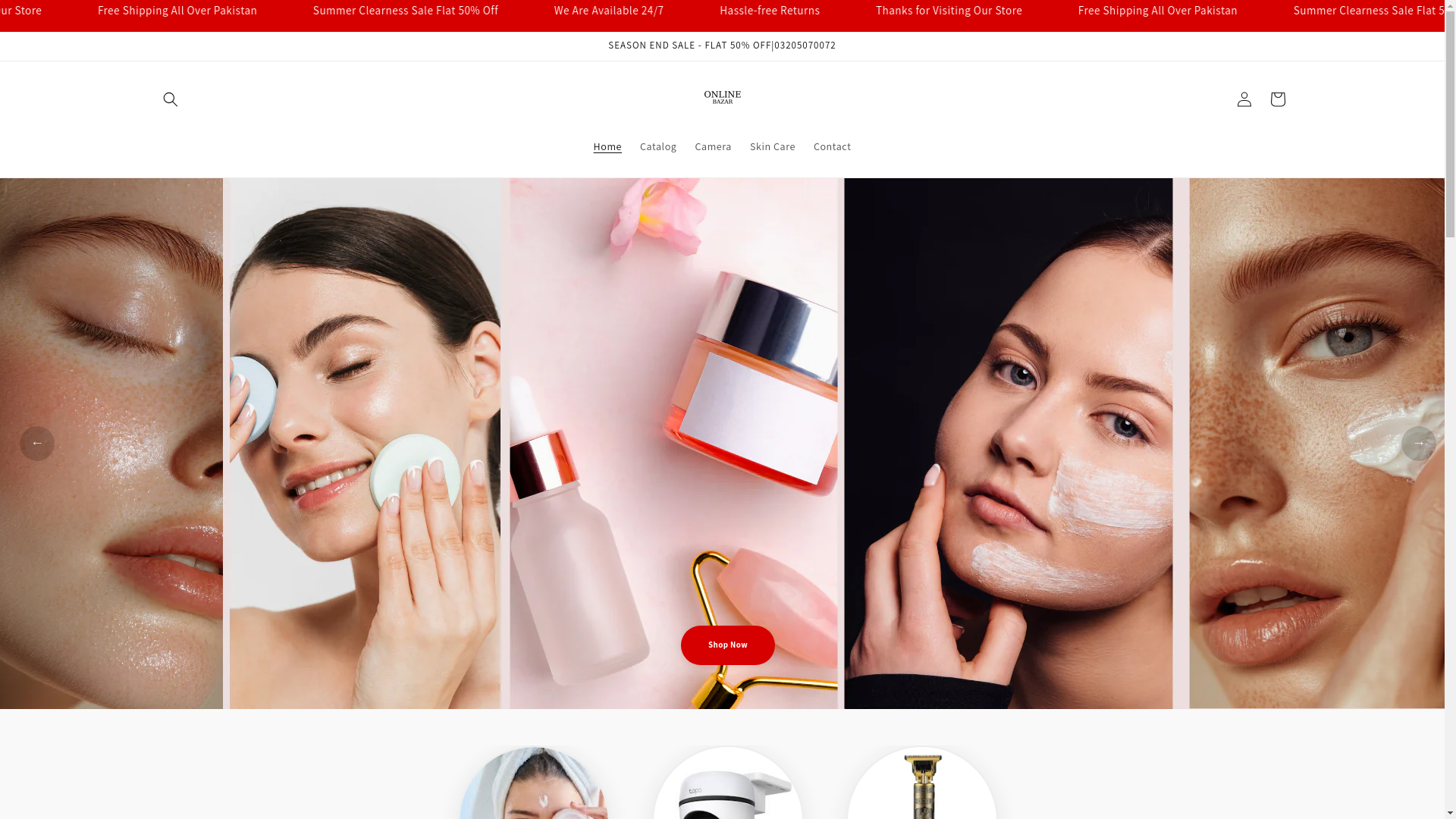 website screenshot of https://onlinebazar.pro/