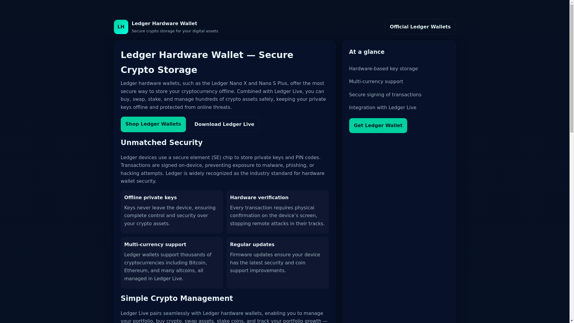 website screenshot of https://wallet-hard-ware-io.pages.dev/