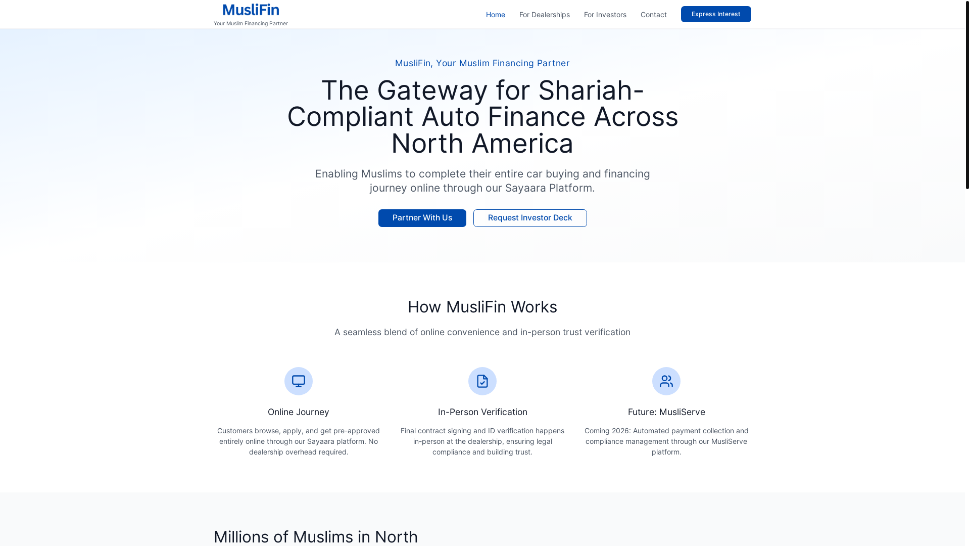 website screenshot of https://muslifin-website.pages.dev/