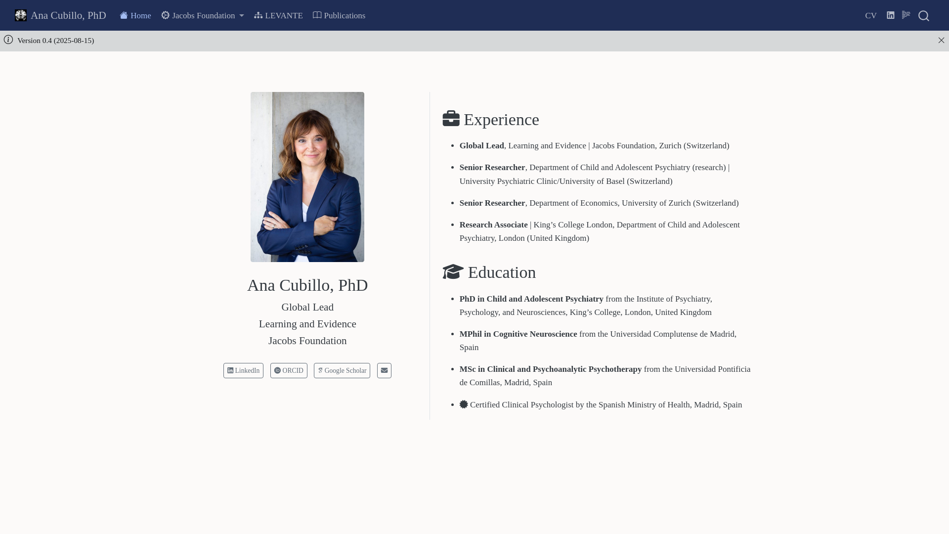 website screenshot of https://ana-cubillo.com/