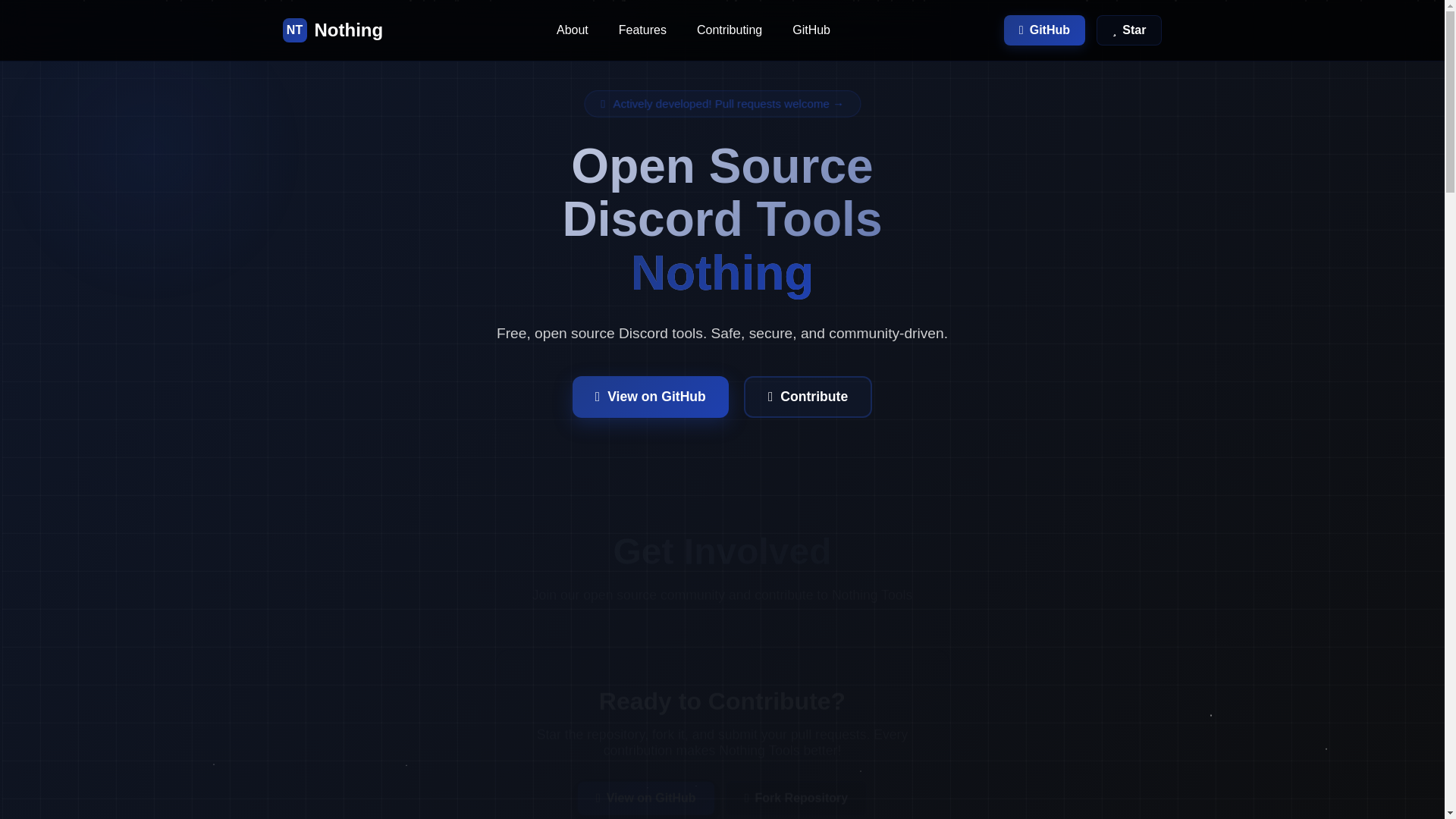 website screenshot of https://nothing-tools.pages.dev/
