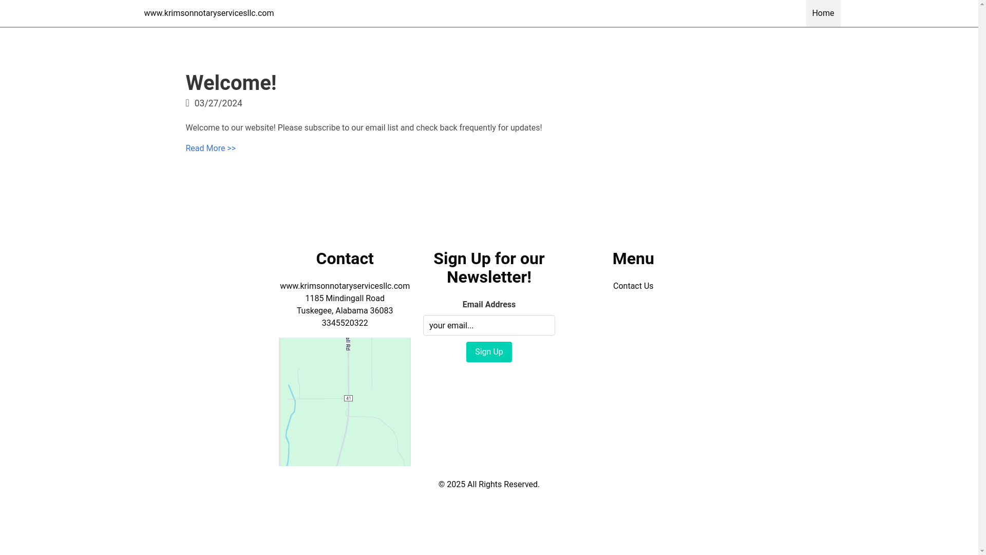 website screenshot of https://krimsonnotaryservicesllc.com/