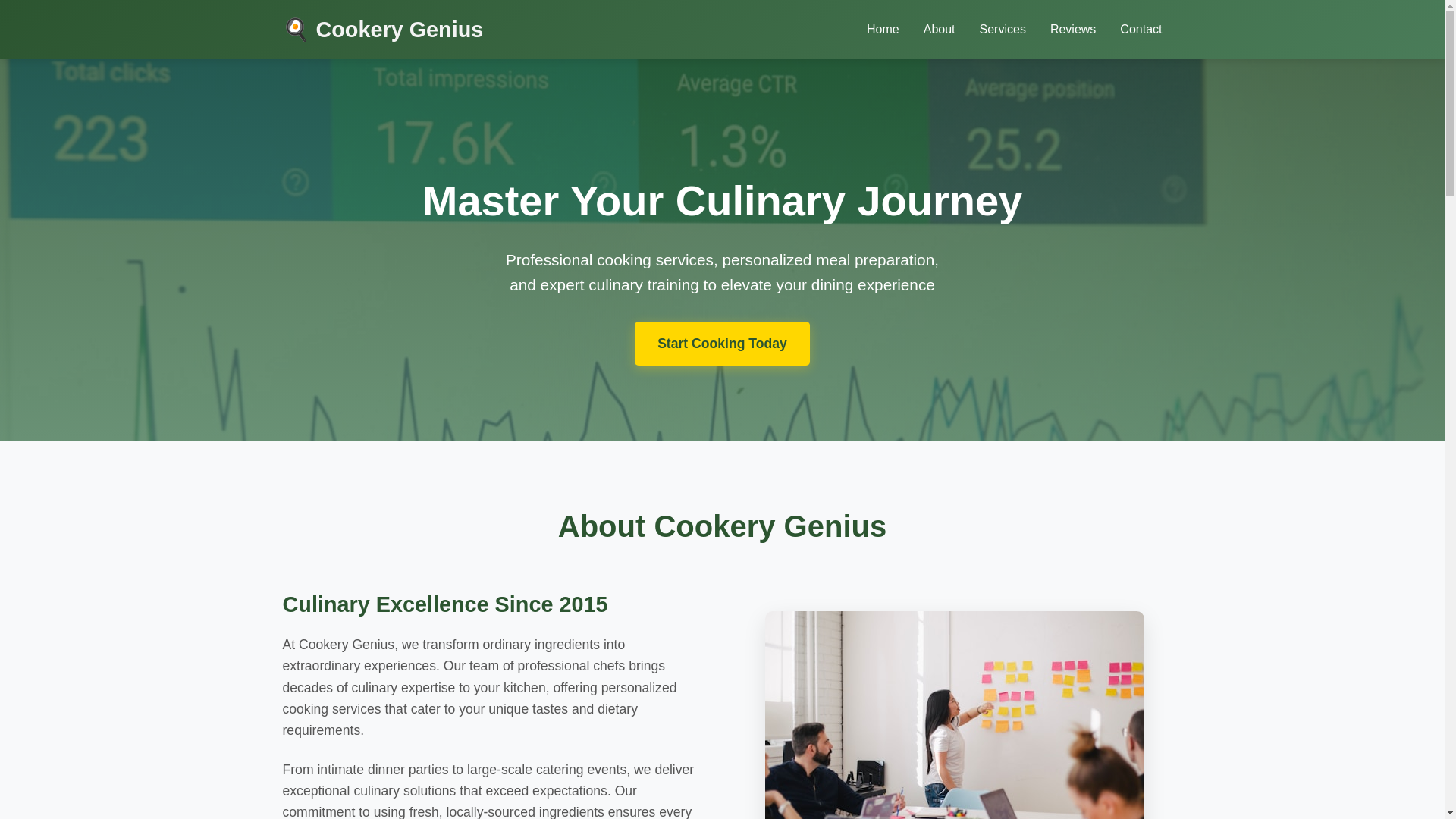 website screenshot of https://cookerygenius.sbs/