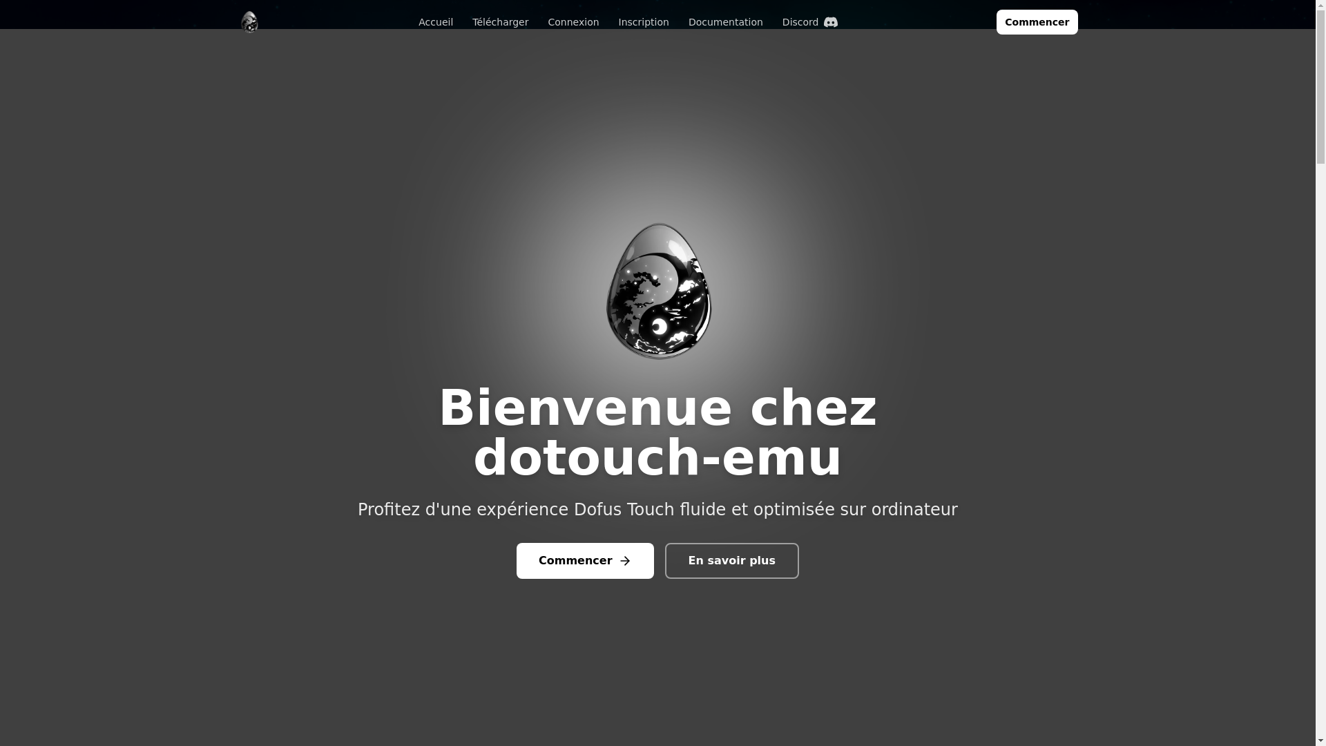 website screenshot of https://dotouch-emu.com/