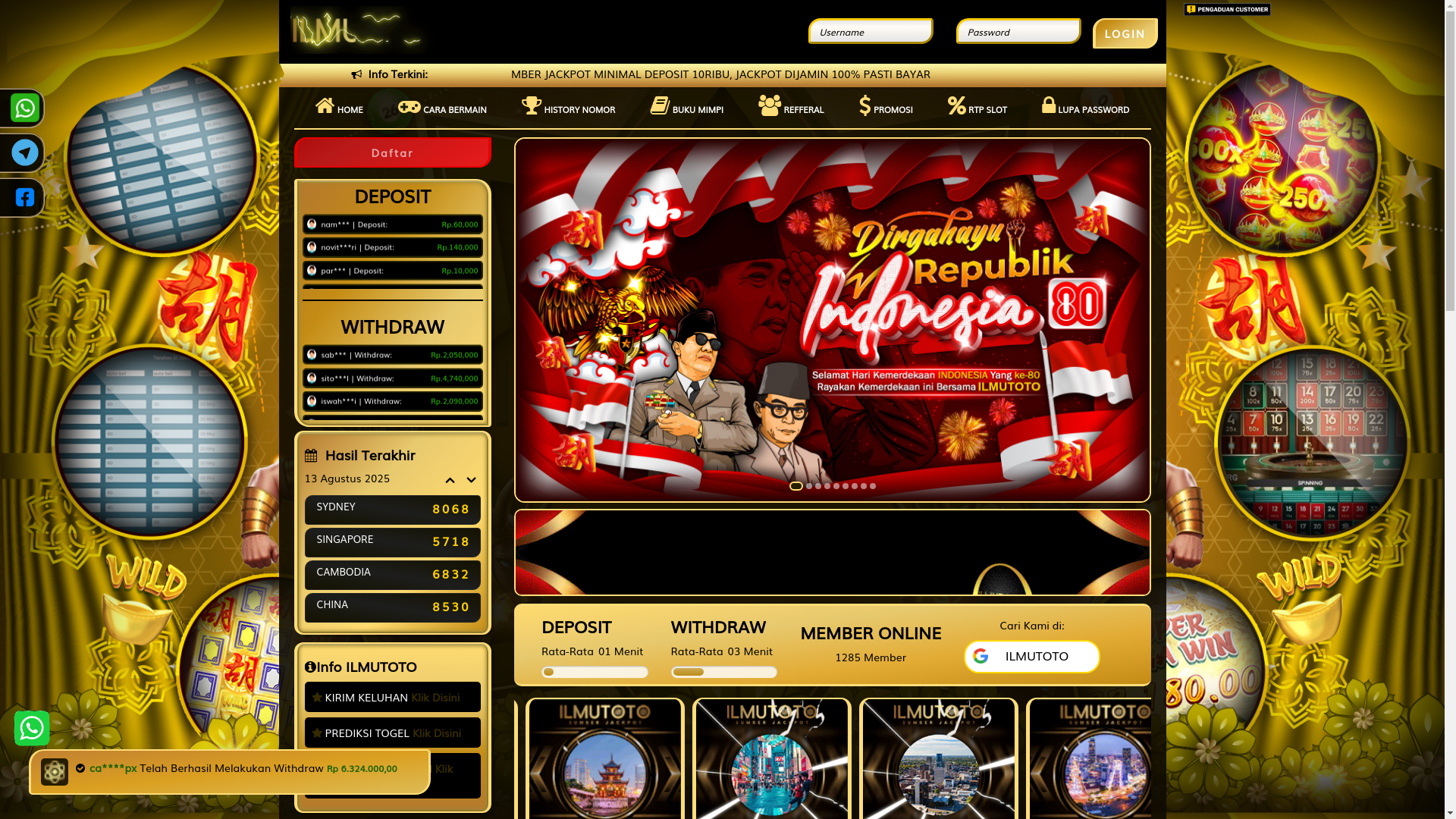 website screenshot of https://ilmutotokabayan.online/