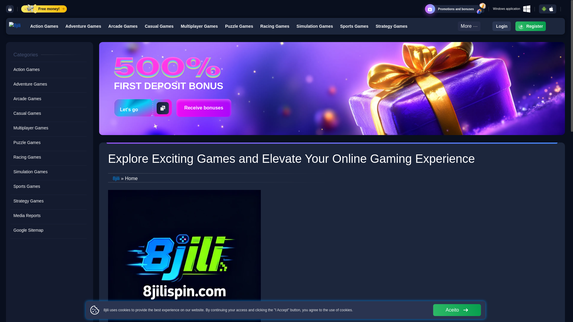 website screenshot of https://8jilispin.com/