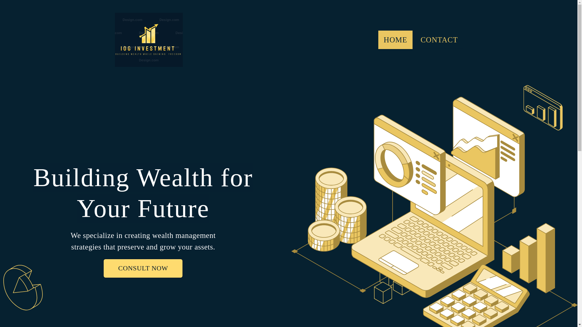 website screenshot of https://ioginvestment.com/