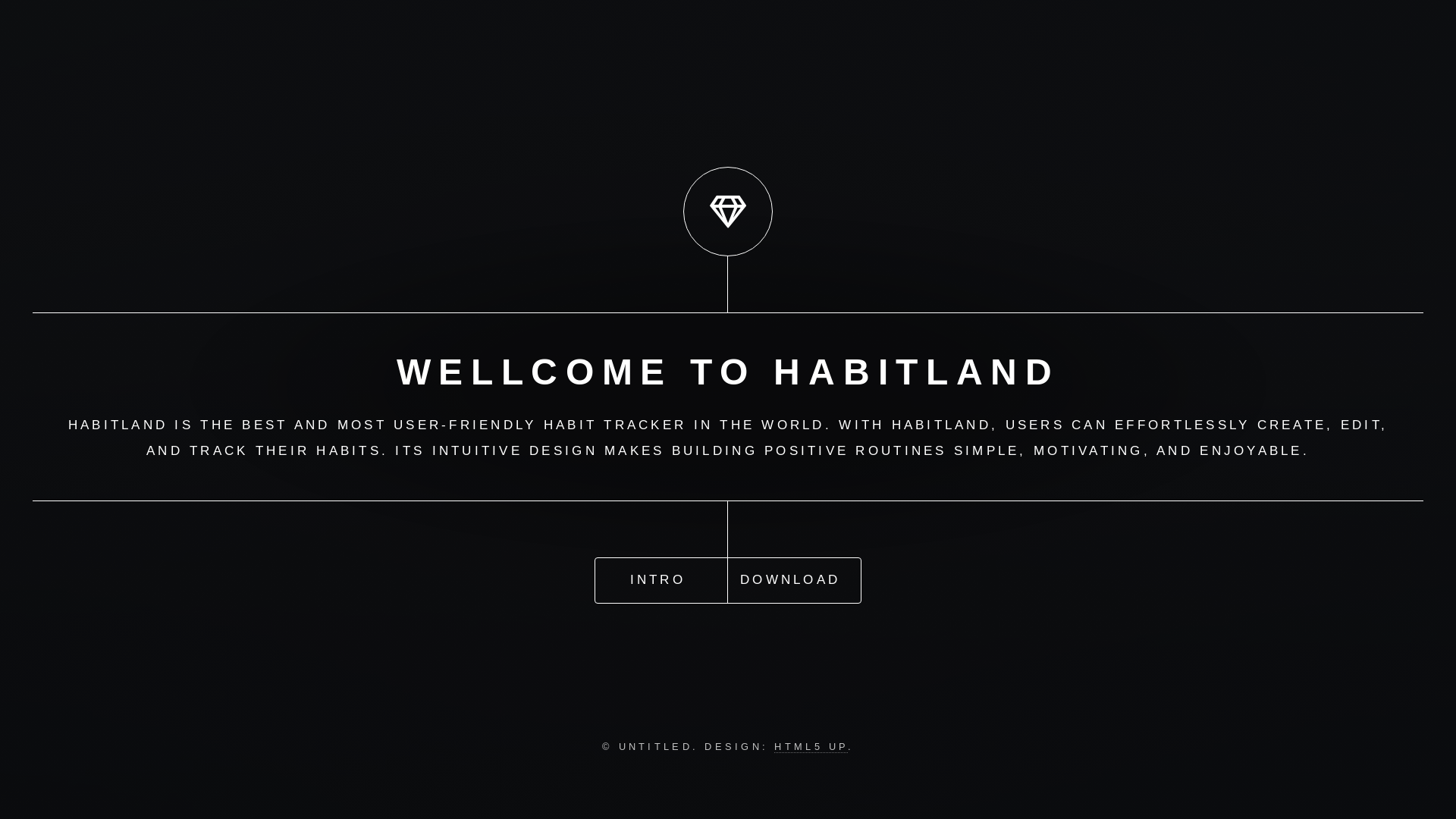 website screenshot of https://habitland.tech/