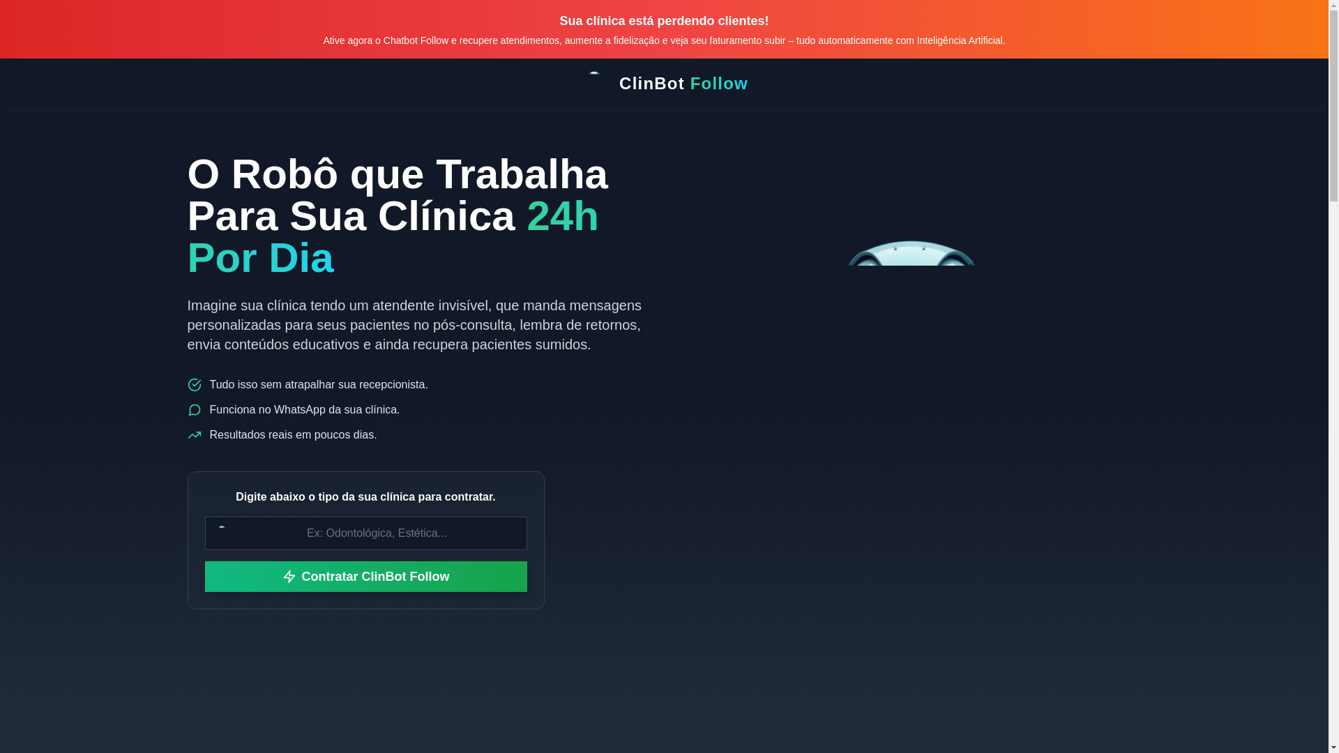 website screenshot of https://clinbotia.com/