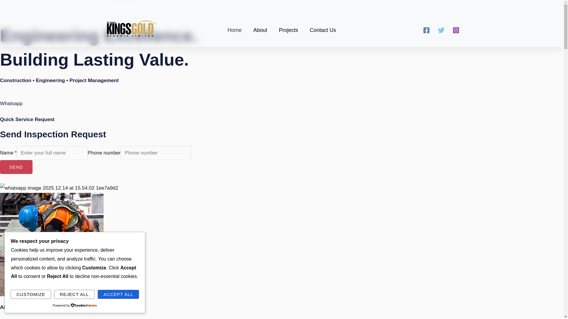 website screenshot of https://kingsgoldltd.com.ng/