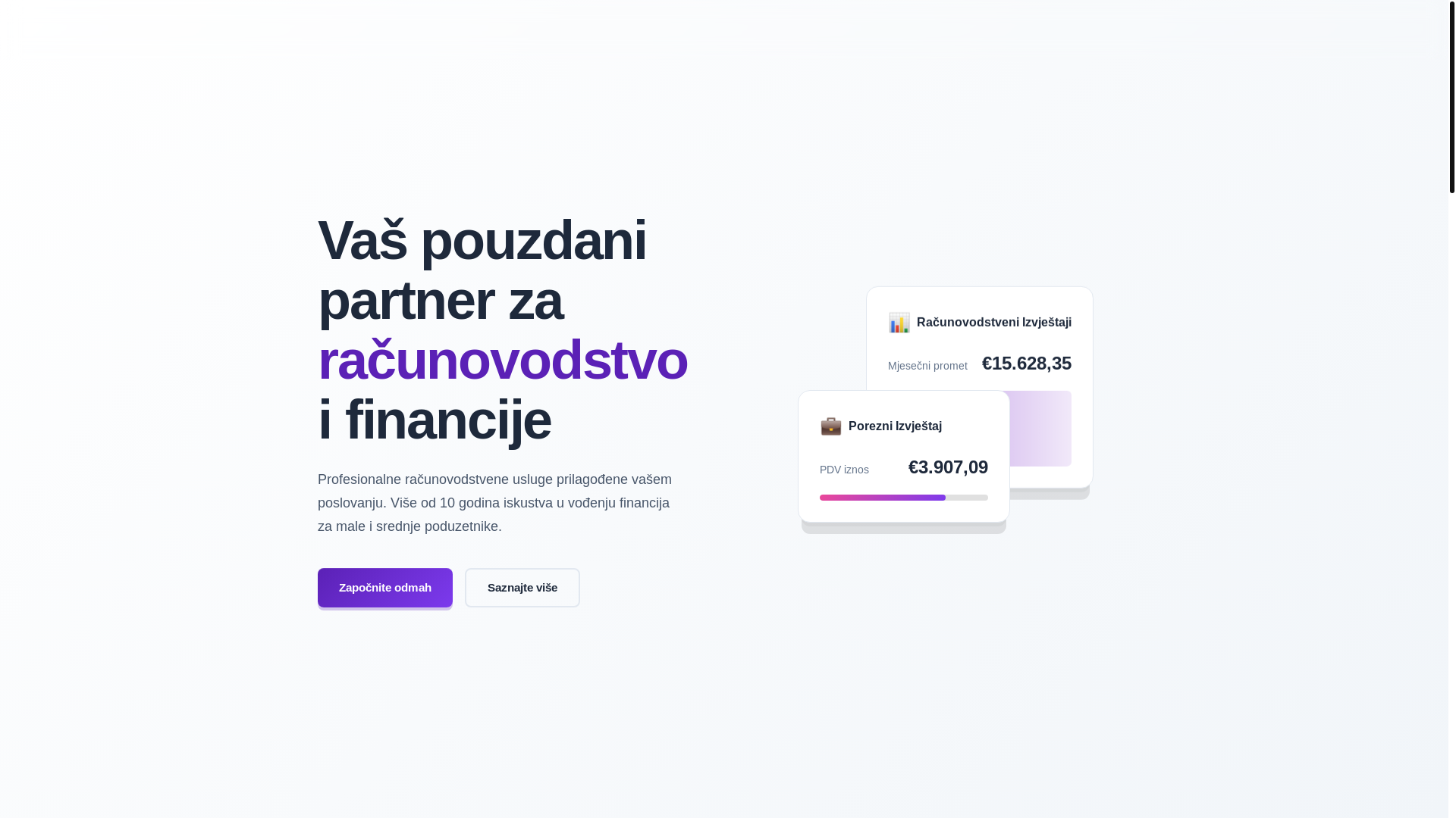 website screenshot of https://knjigovodstvo-karigador.pages.dev/