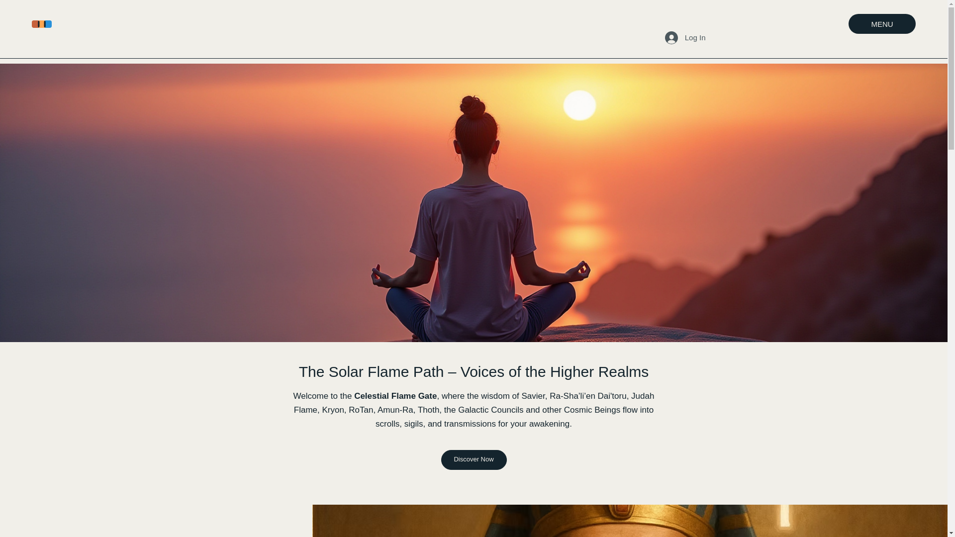 website screenshot of https://celestialflamegate.com/