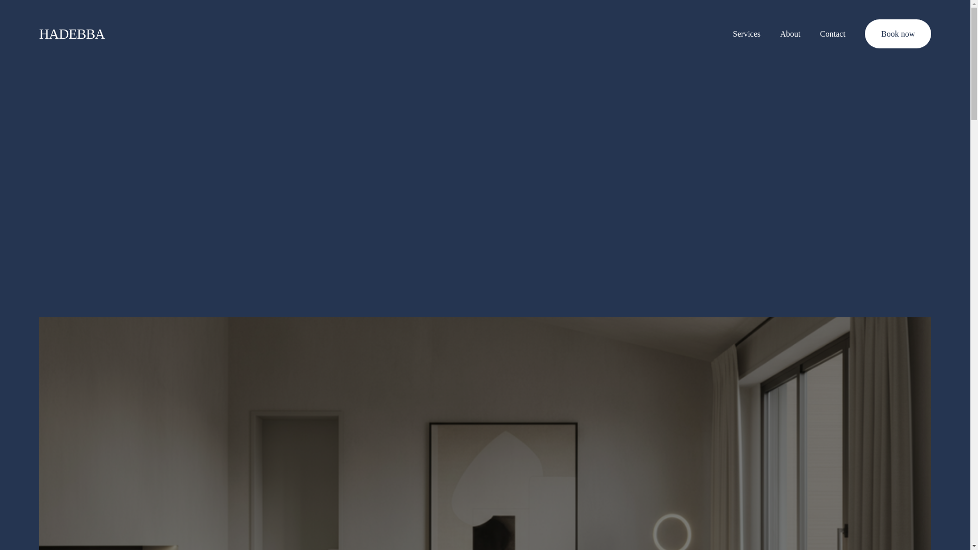 website screenshot of https://hadebba.com/