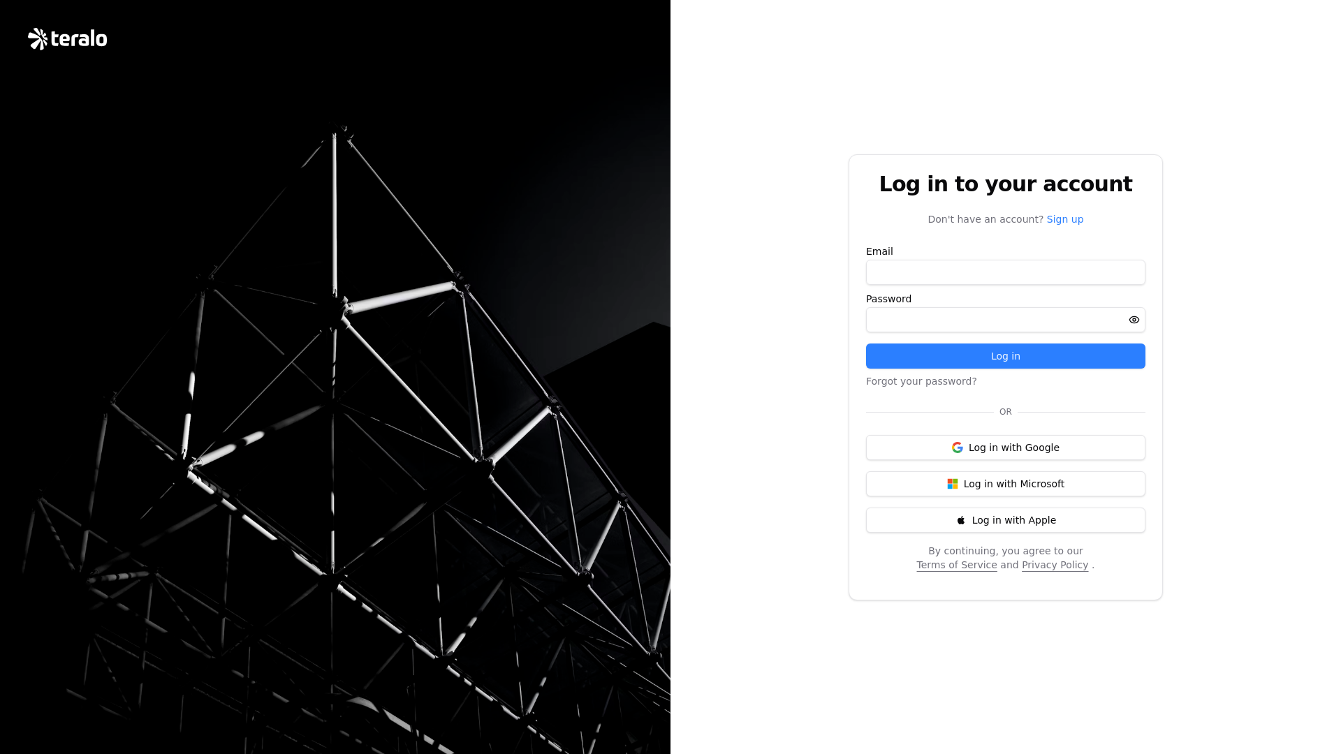 website screenshot of https://teralo-app.pages.dev/