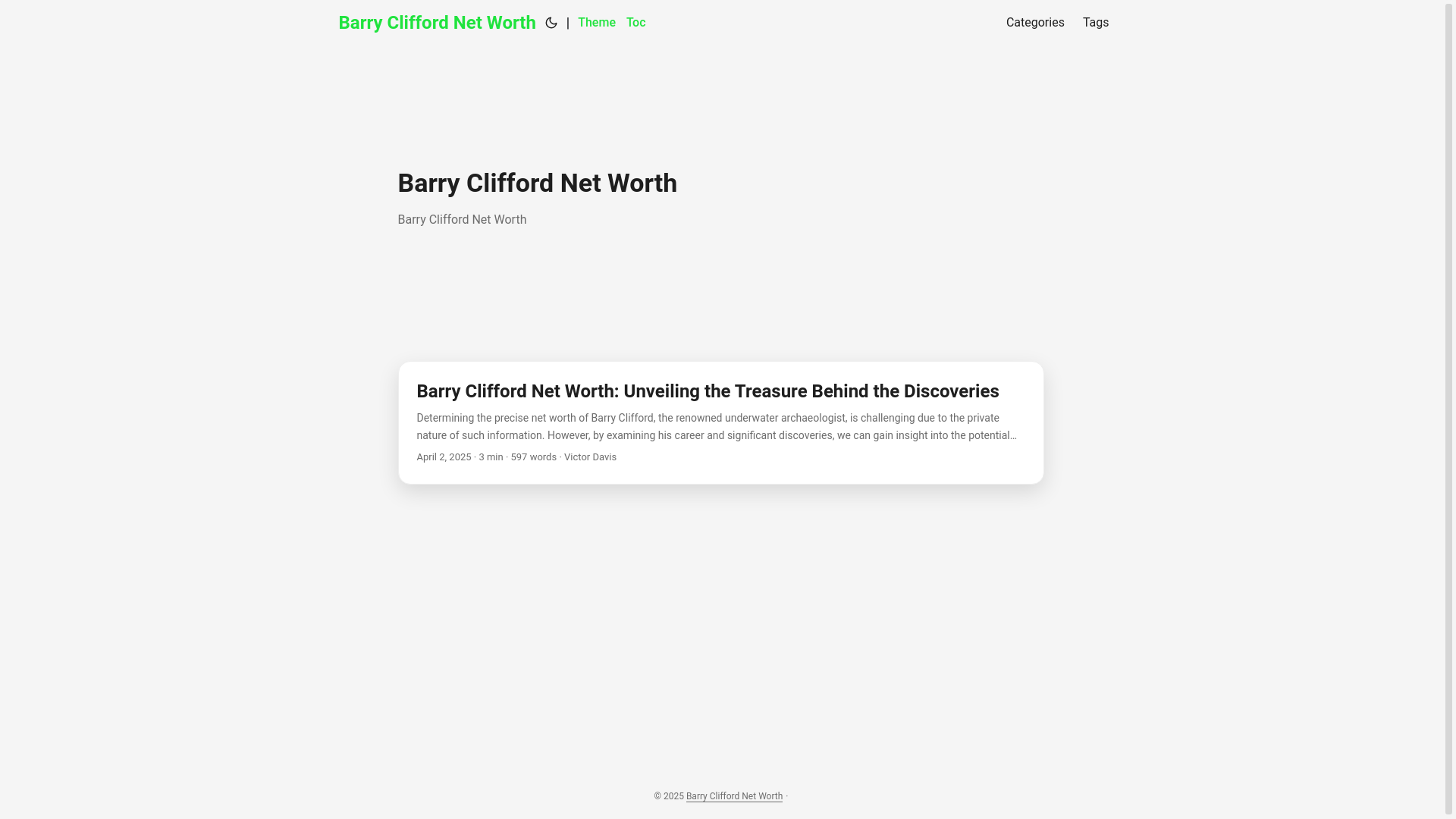 website screenshot of https://barry-clifford-net-worth.pages.dev/