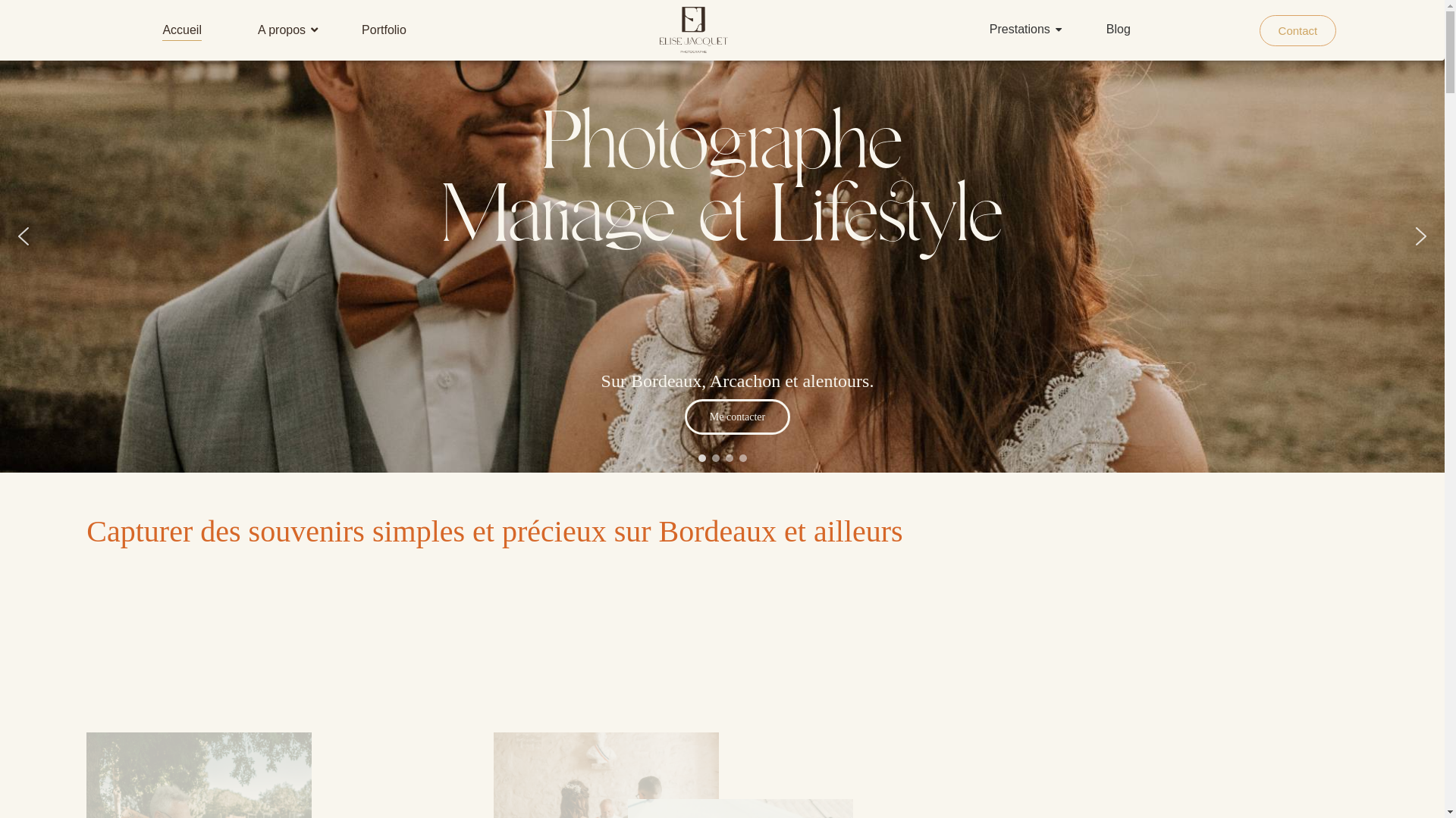 website screenshot of https://elisejacquet.fr/