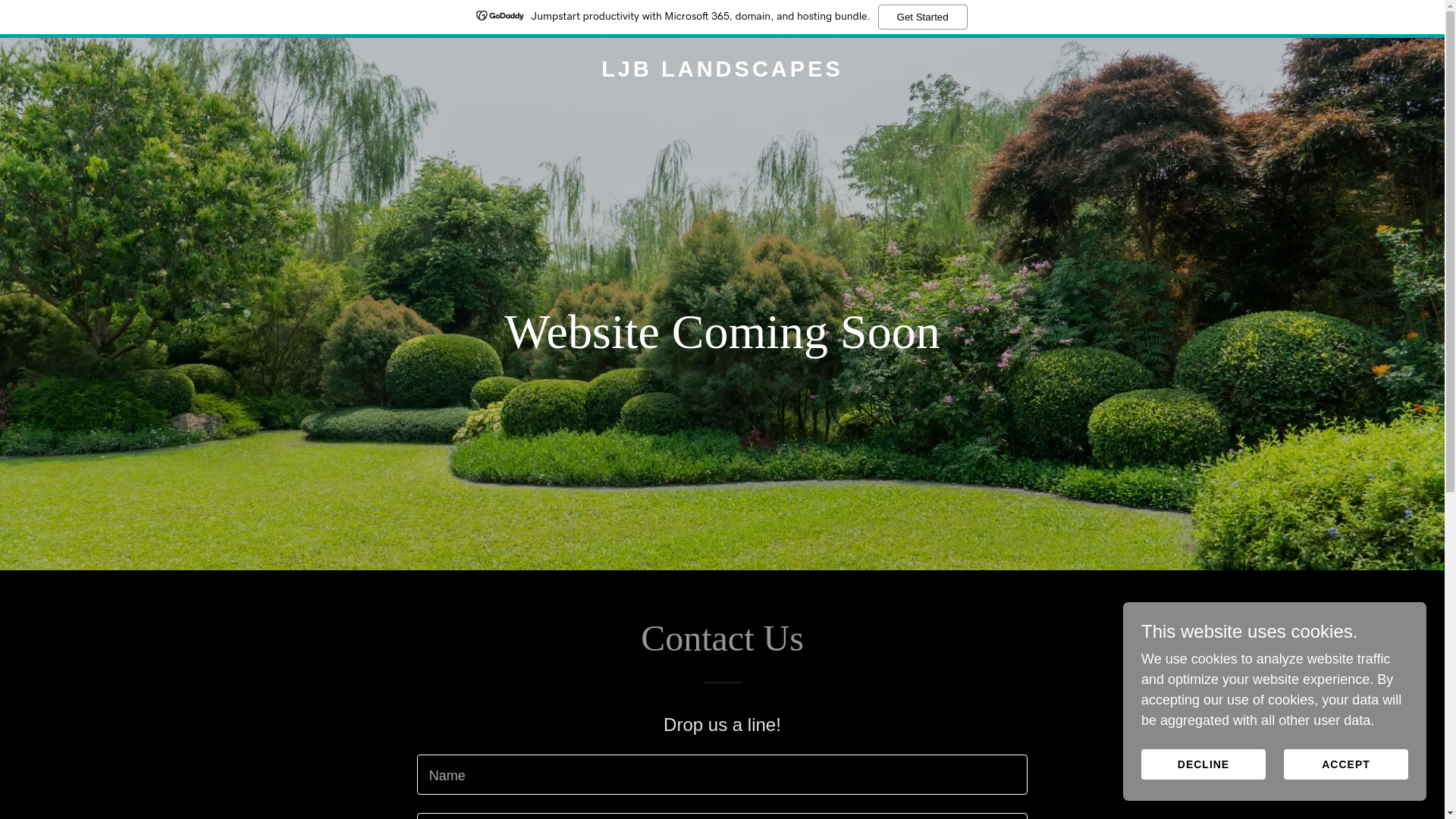 website screenshot of https://ljblandscapes.co.uk/