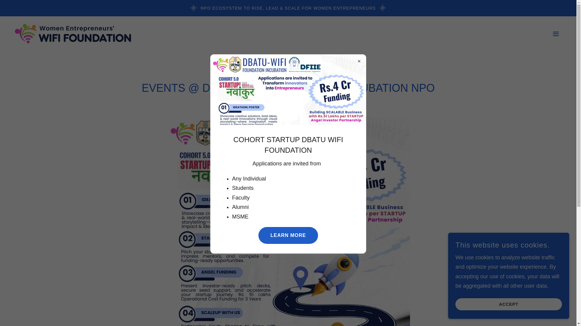 website screenshot of https://dbatuwififoundation.org/