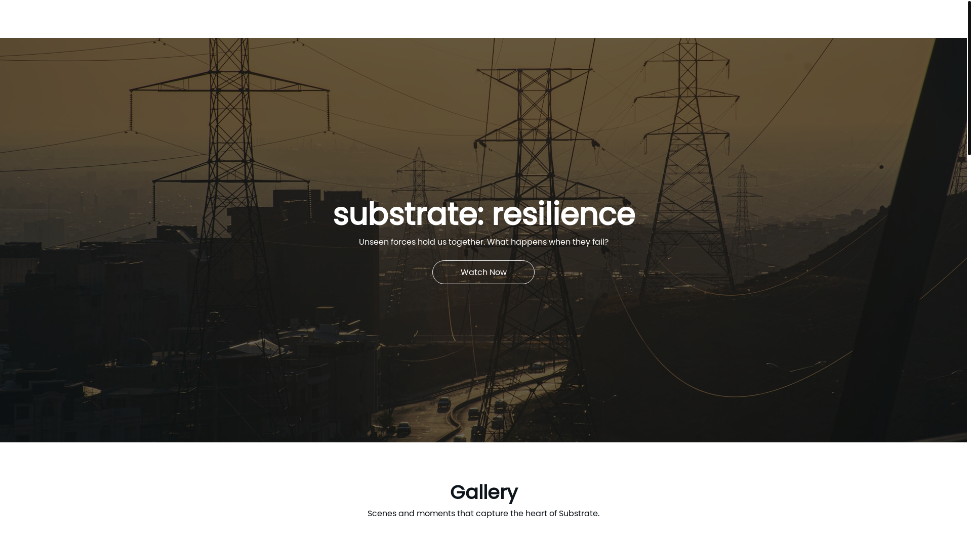 website screenshot of https://substrateseries.com/