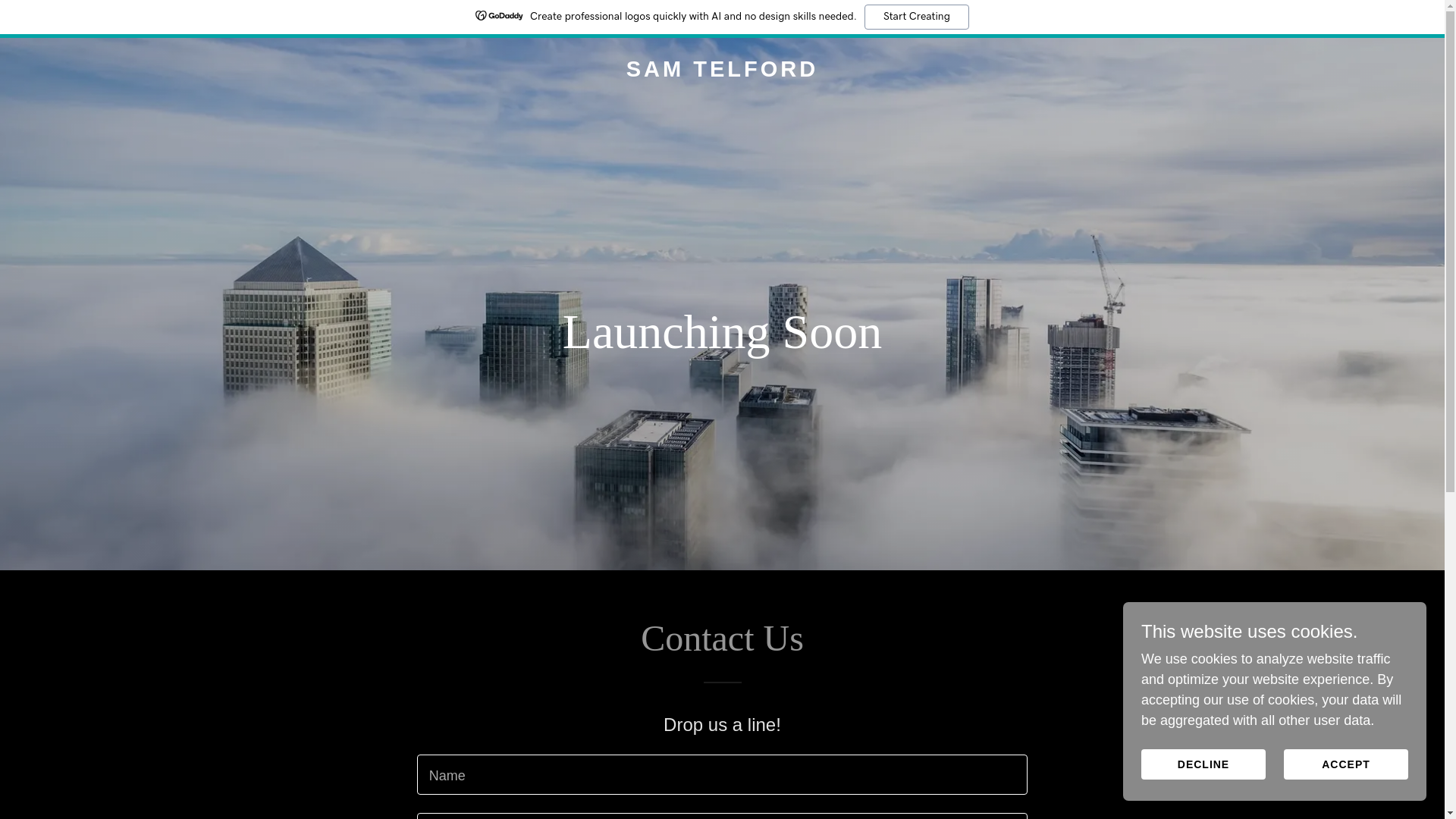 website screenshot of https://samtelford.co.uk/
