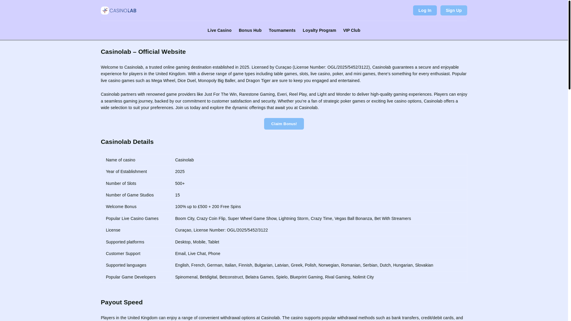 website screenshot of https://casinolab-casino-co-uk.pages.dev/