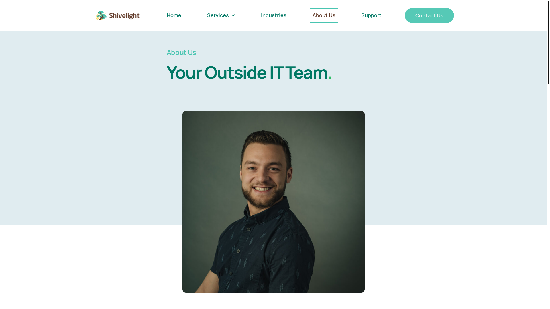 website screenshot of https://shivelight.com/about/