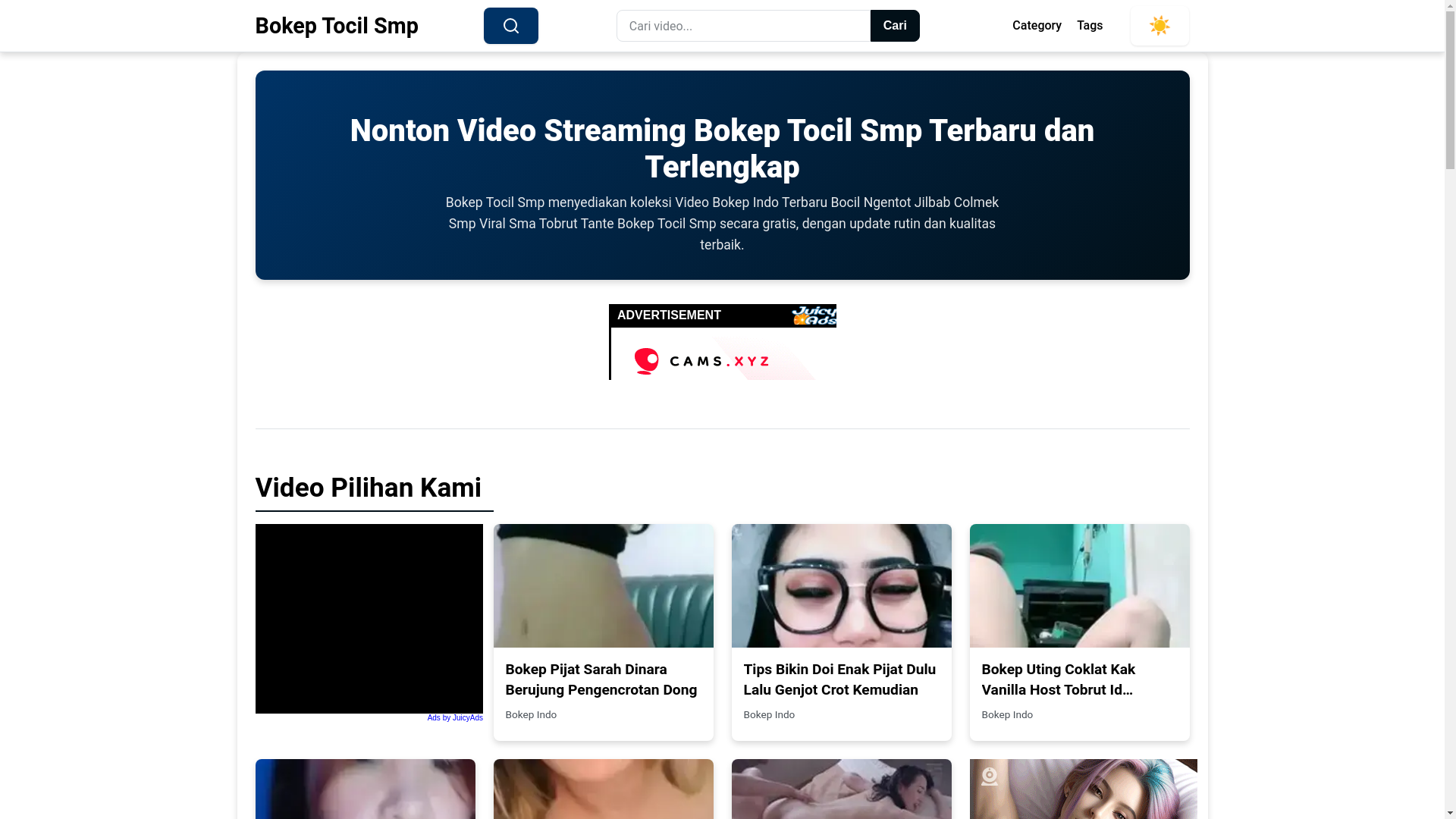 website screenshot of https://bokeptocilsmp.pages.dev/