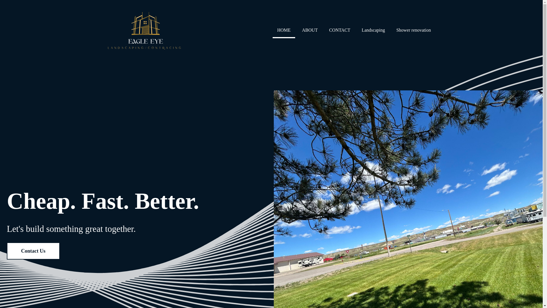 website screenshot of https://eagleeyescontracting.com/