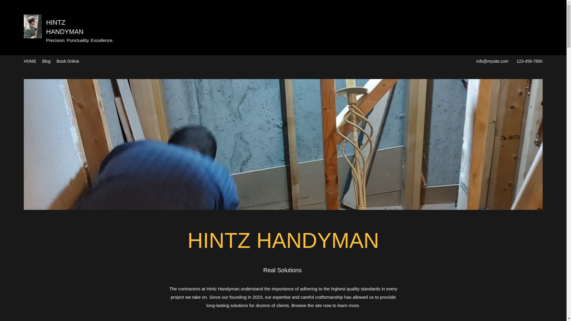 website screenshot of https://hintzhandymanservices.com/