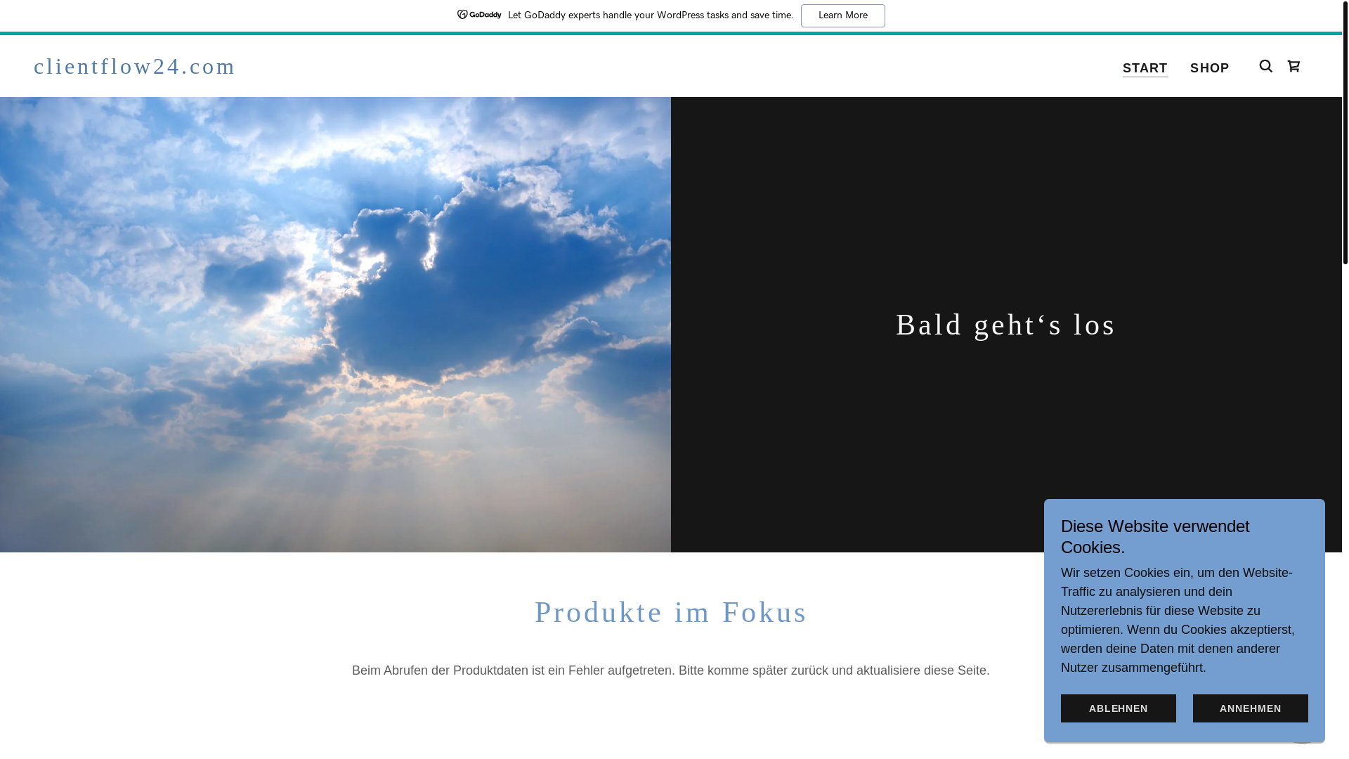 website screenshot of https://clientflow24.com/