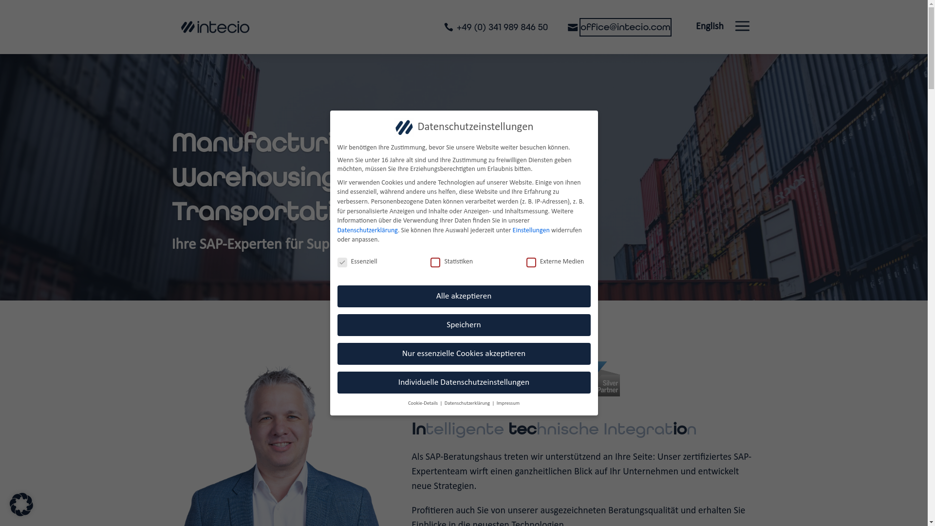 website screenshot of https://intecio.ai/