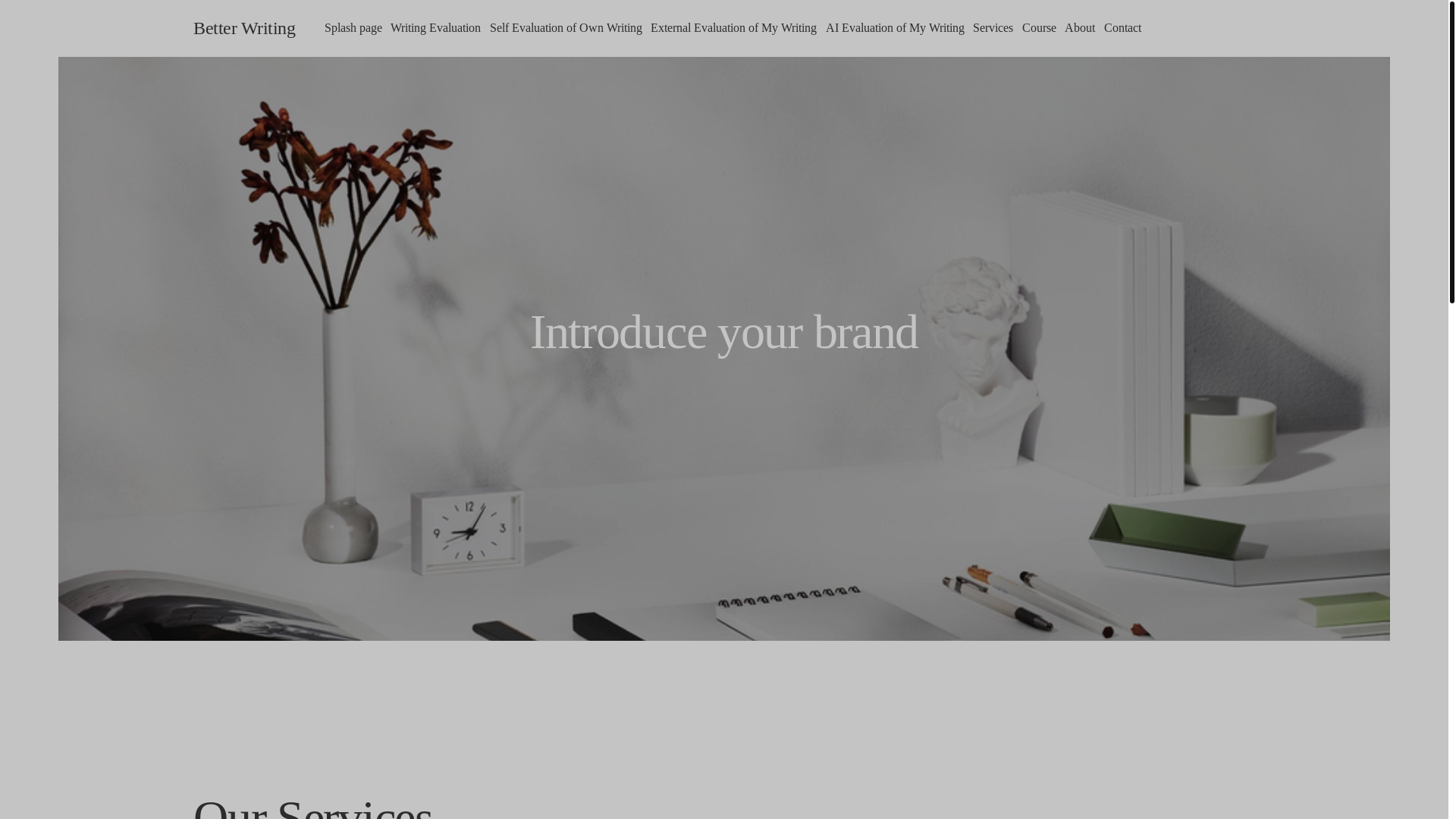 website screenshot of https://better-writings.com/