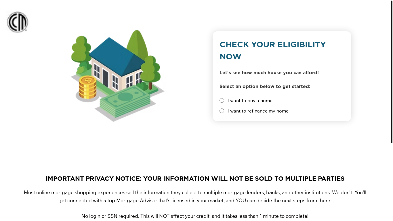 website screenshot of https://nevadaloanhelp.com/