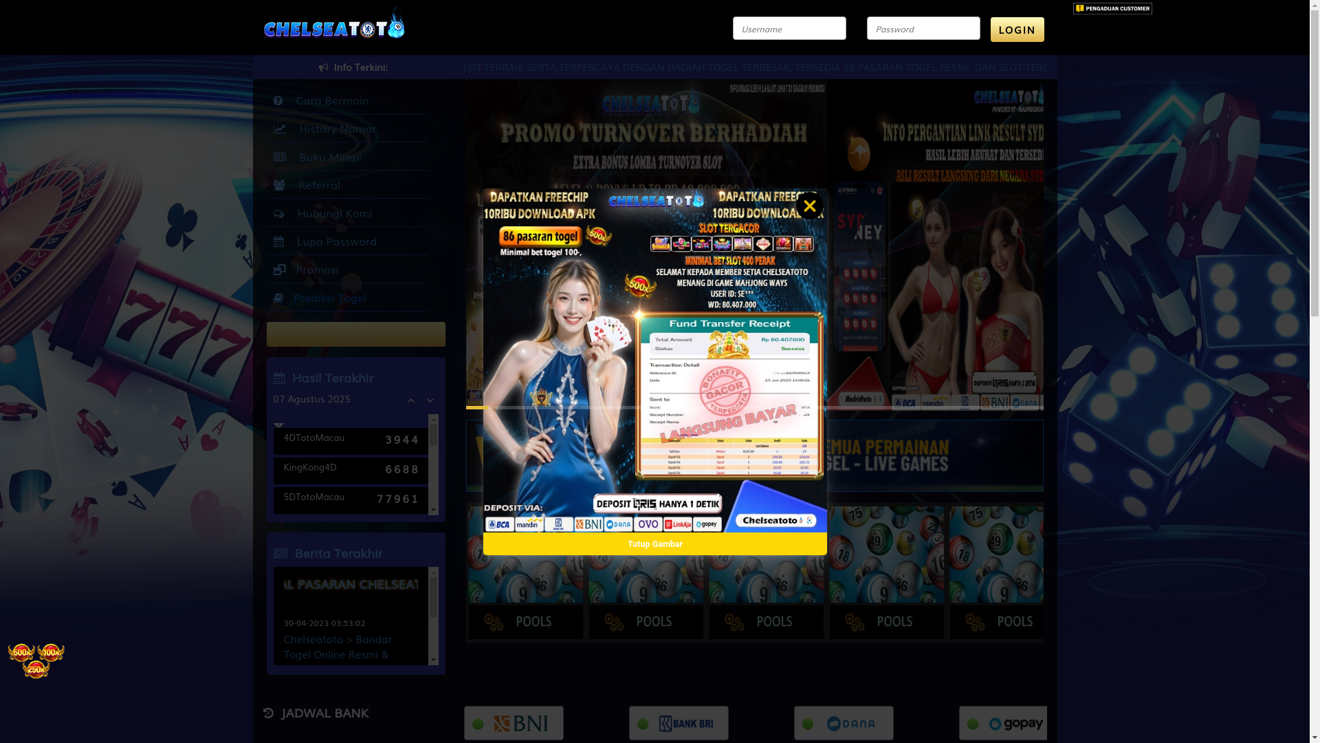 website screenshot of https://adipatichelsea169.com/