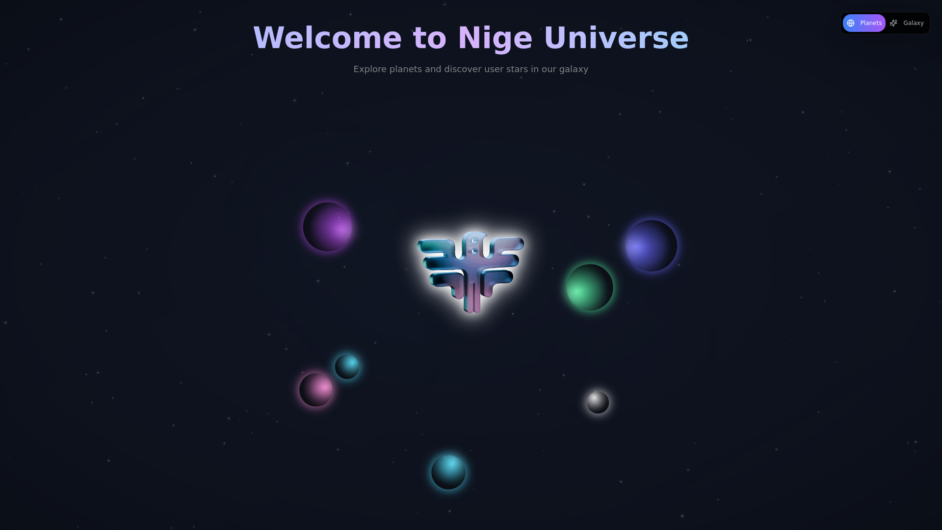 website screenshot of https://nigegalaxy.com/
