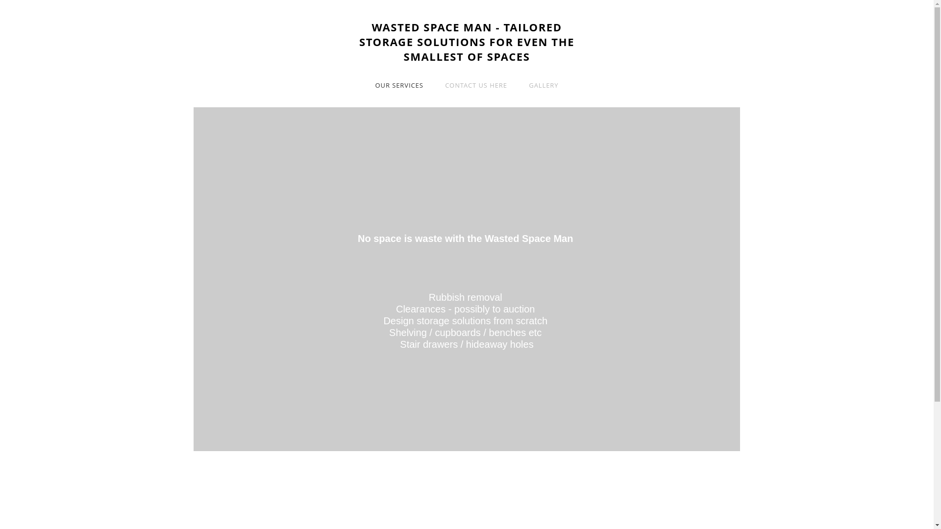 website screenshot of https://wastedspaceman.co.uk/