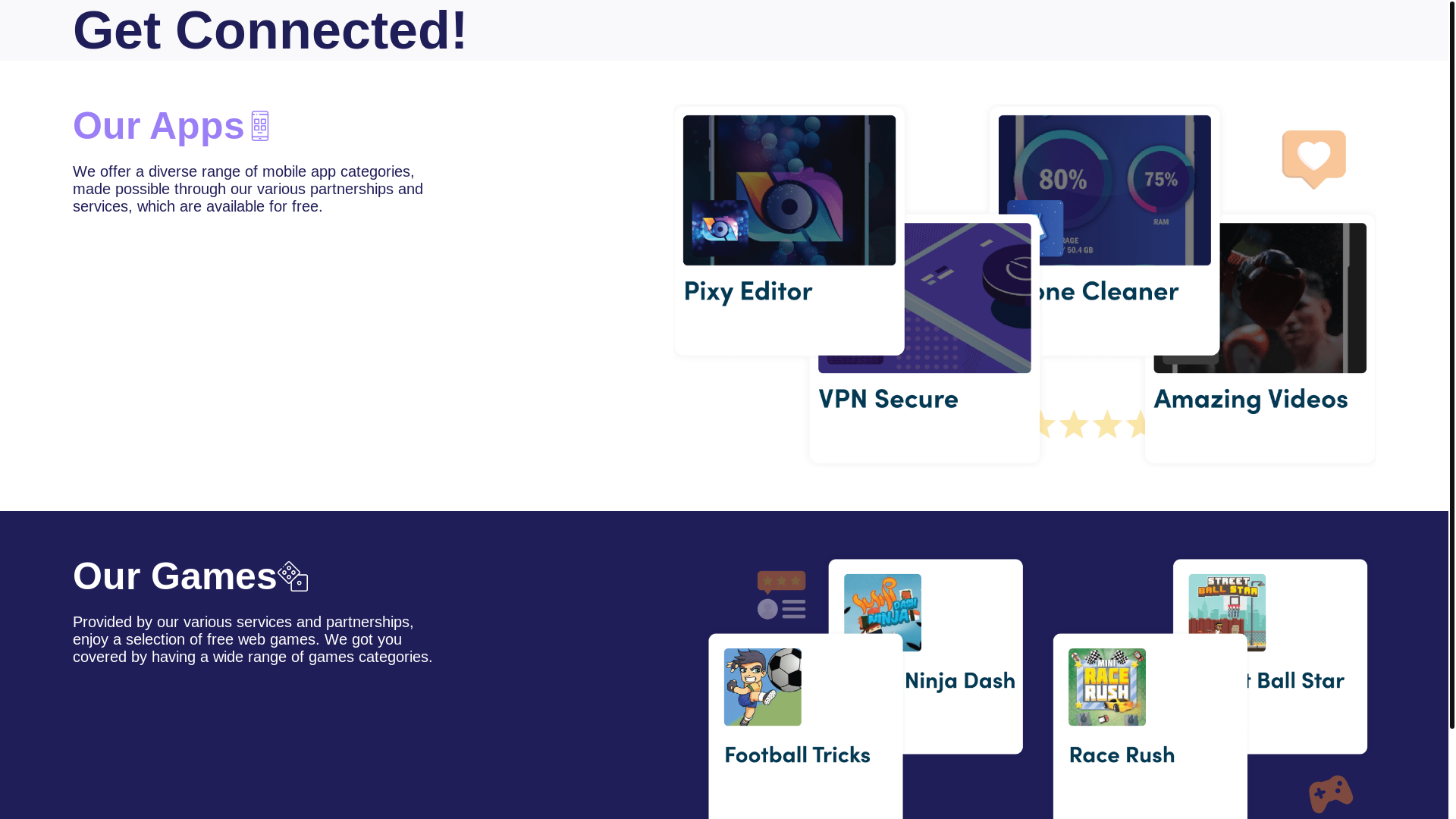 website screenshot of https://freebest-service.com/