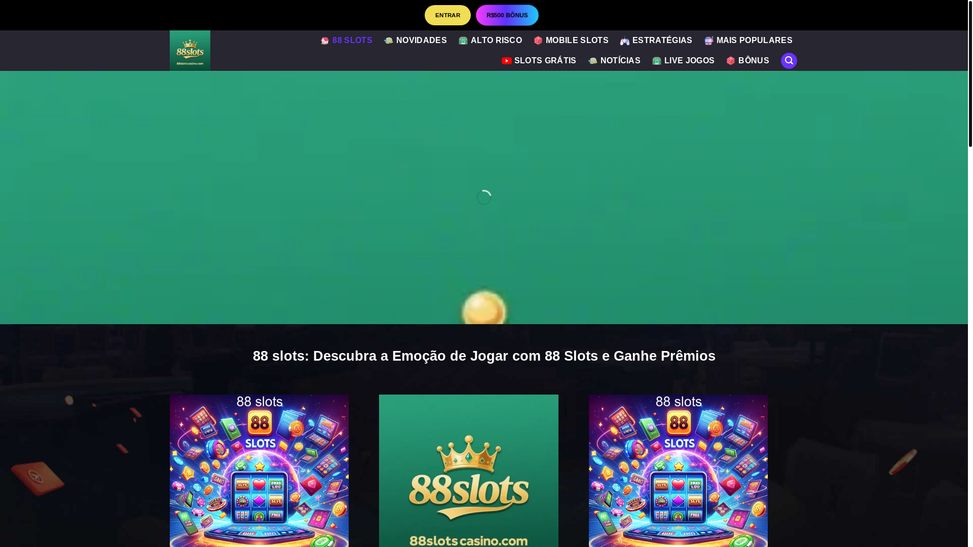 website screenshot of https://88slotscasino.com/
