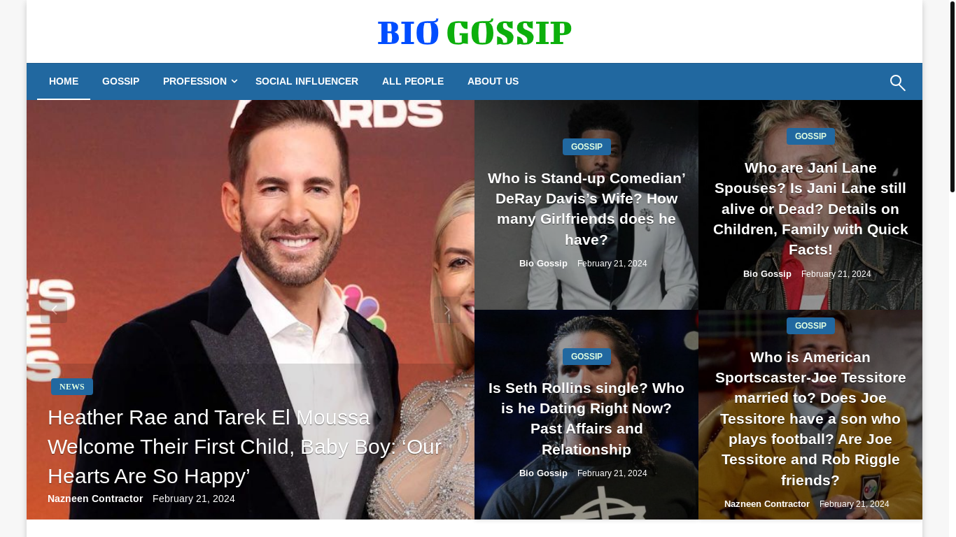 website screenshot of https://biogossip.com/
