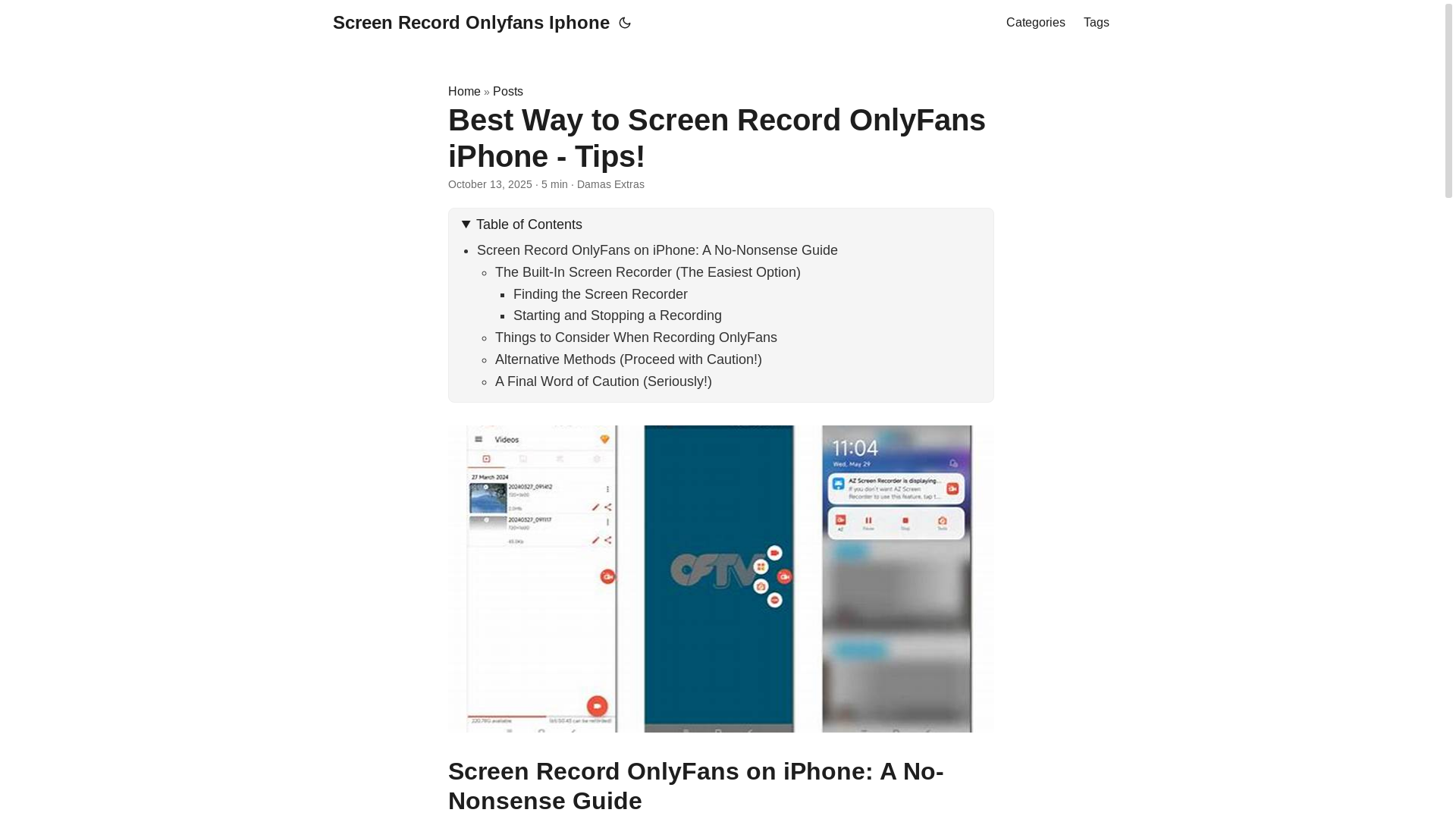 website screenshot of https://screen-record-onlyfans-iphone.pages.dev/