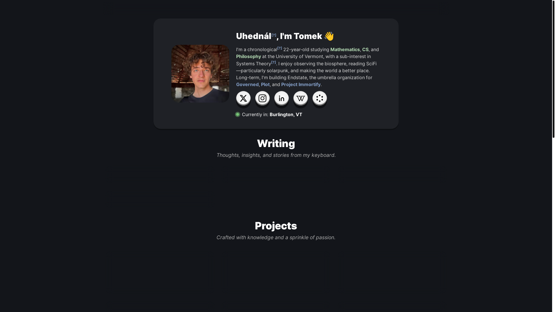 website screenshot of https://tomek-org.pages.dev/