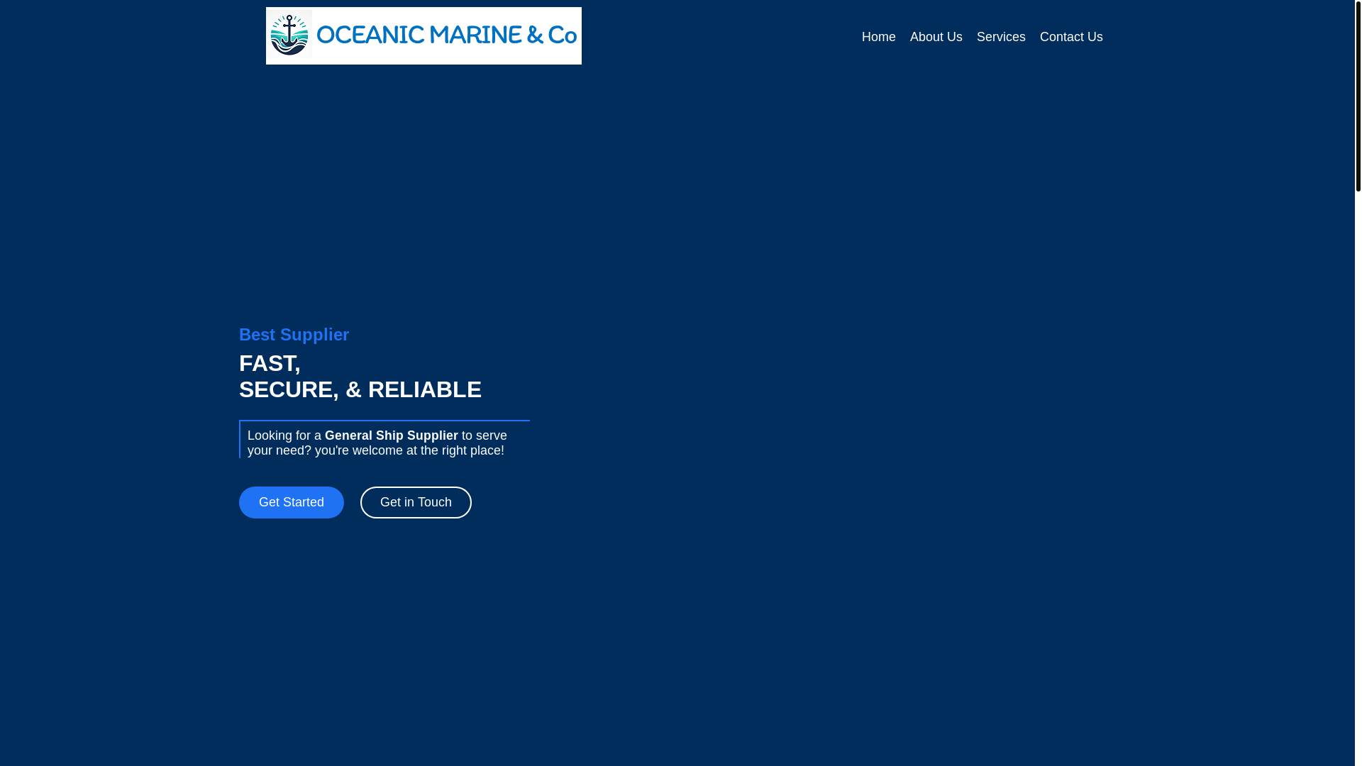 website screenshot of https://oceanicmarine-co.pages.dev/